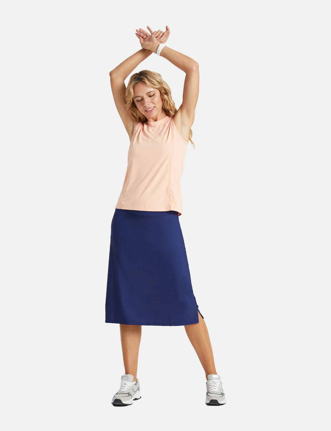 High Waisted Split-Hem Swim Skirt - Image 7