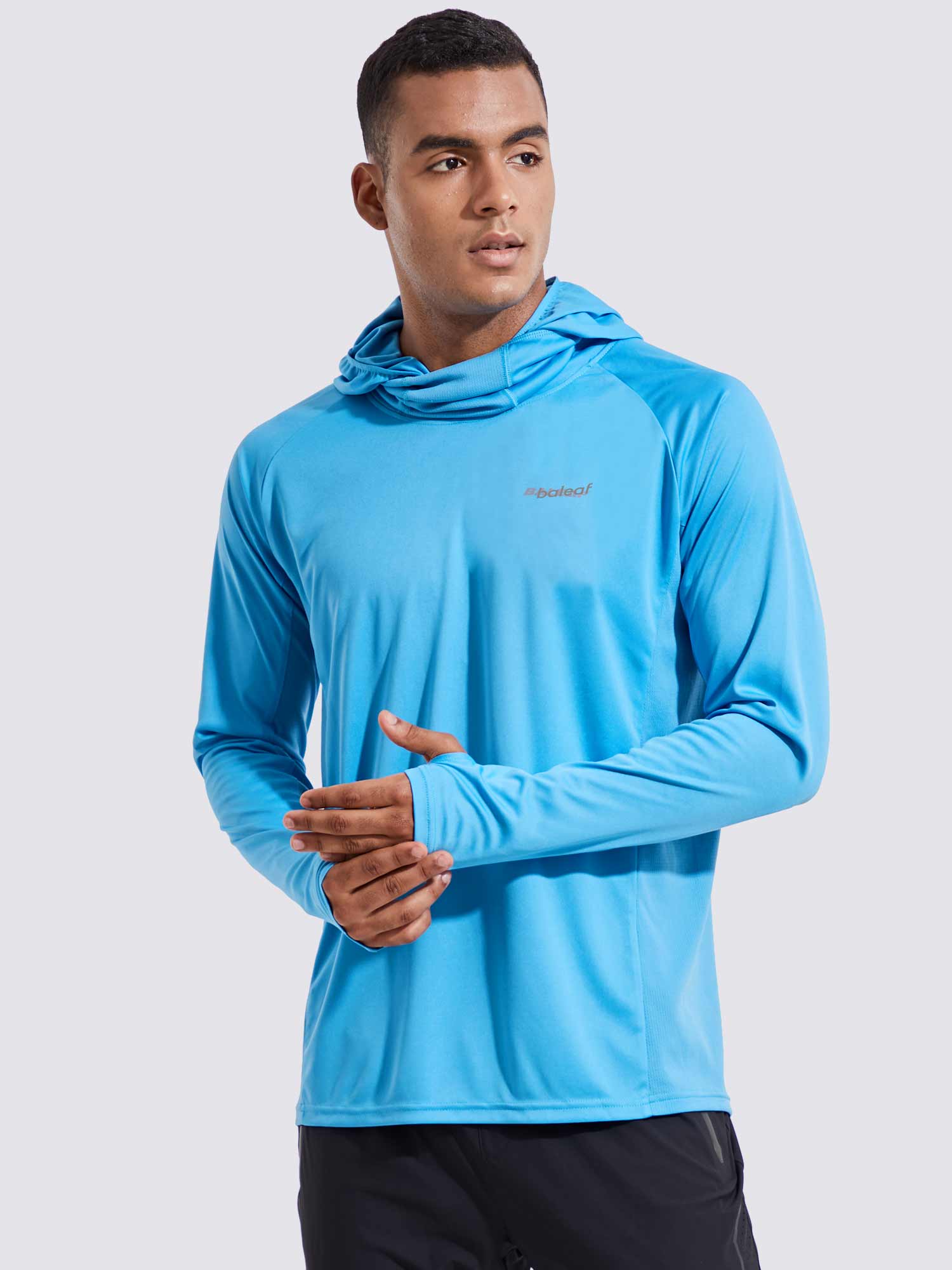 Men's UPF 50+ Sun Protection Hoodie with Built-in Mask - Image 10