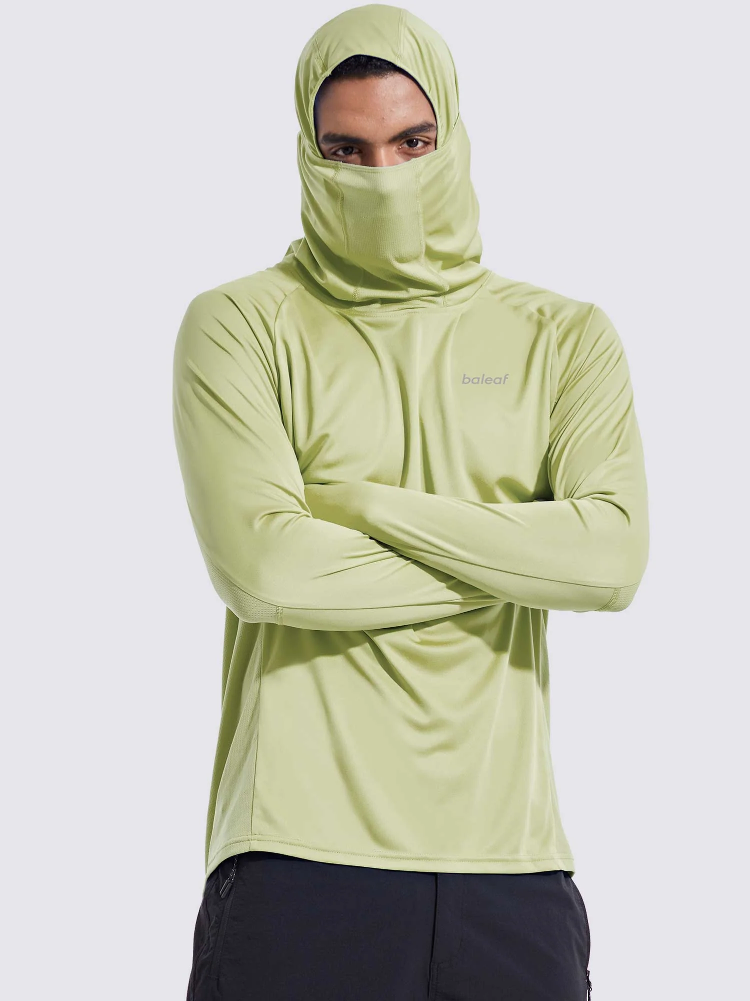 Men's UPF 50+ Sun Protection Hoodie with Built-in Mask - Image 14