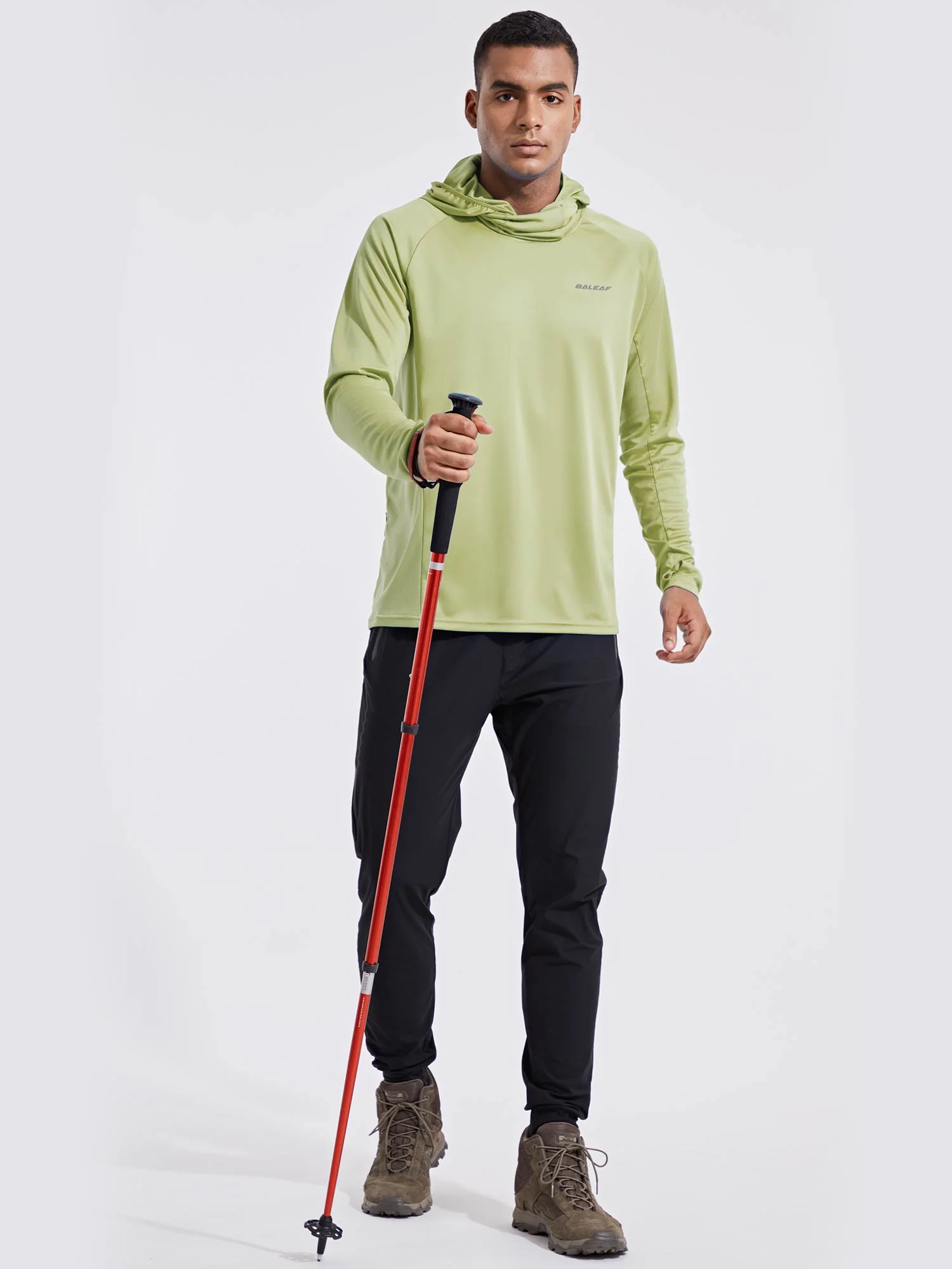 Men's UPF 50+ Sun Protection Hoodie with Built-in Mask - Image 17