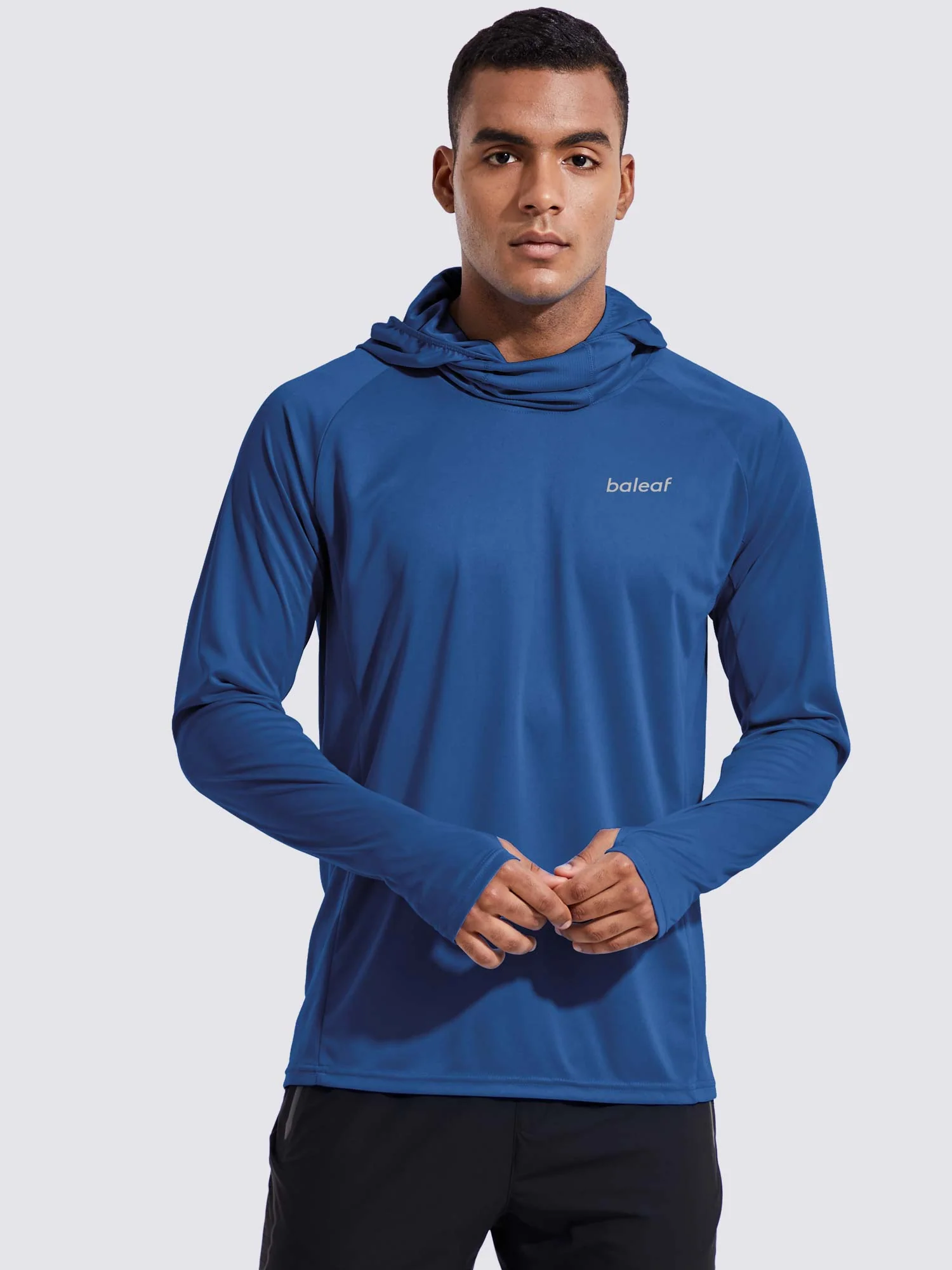 Men's UPF 50+ Sun Protection Hoodie with Built-in Mask - Image 25