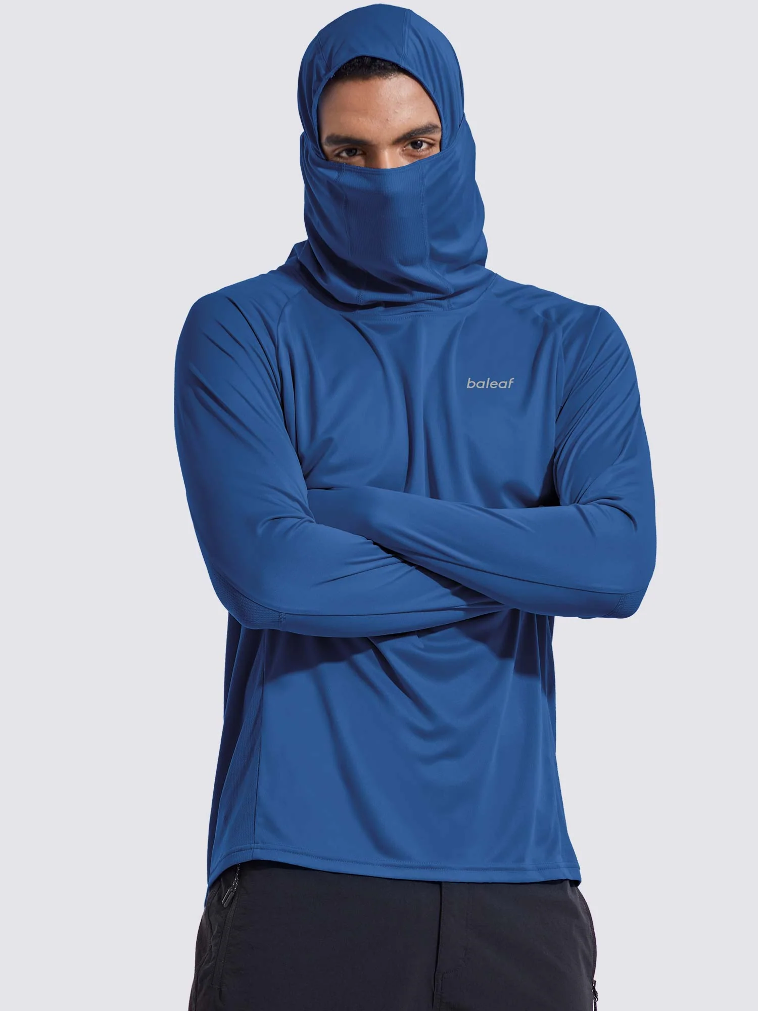 Men's UPF 50+ Sun Protection Hoodie with Built-in Mask - Image 26