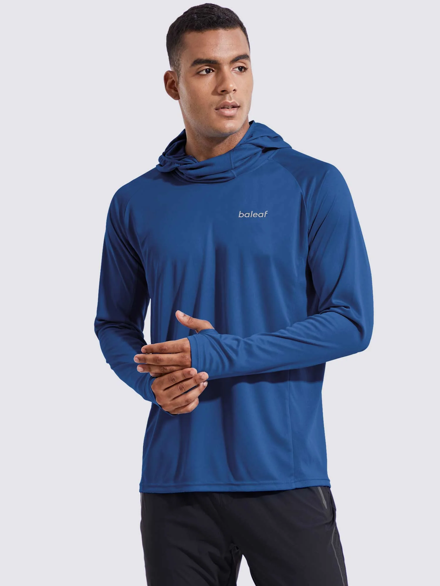 Men's UPF 50+ Sun Protection Hoodie with Built-in Mask - Image 27