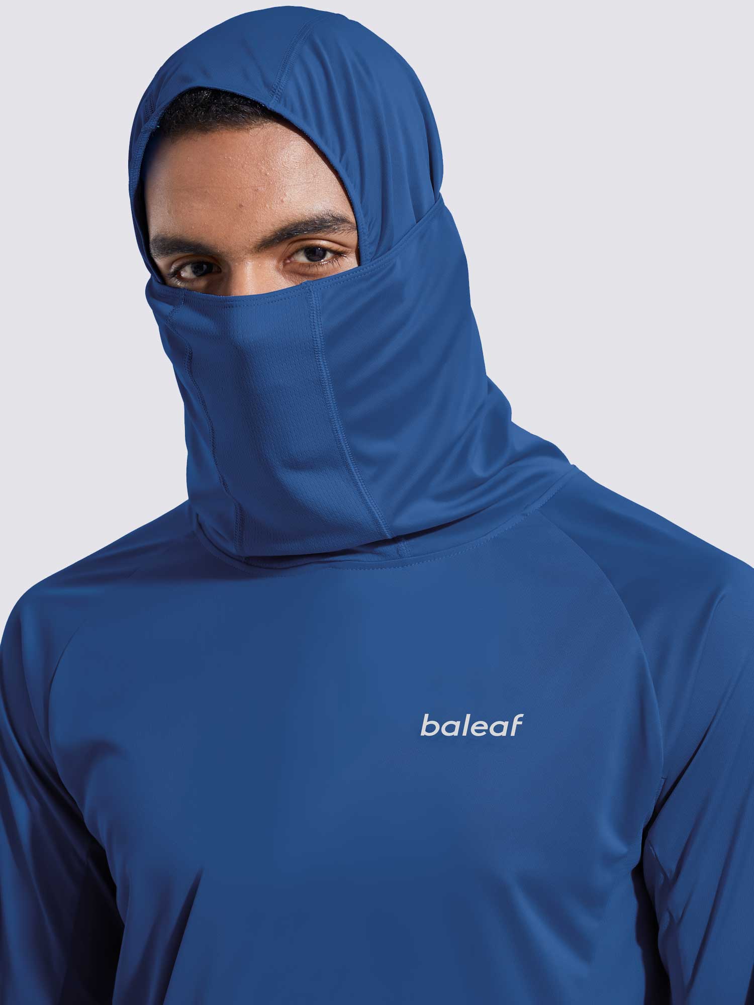 Men's UPF 50+ Sun Protection Hoodie with Built-in Mask - Image 28