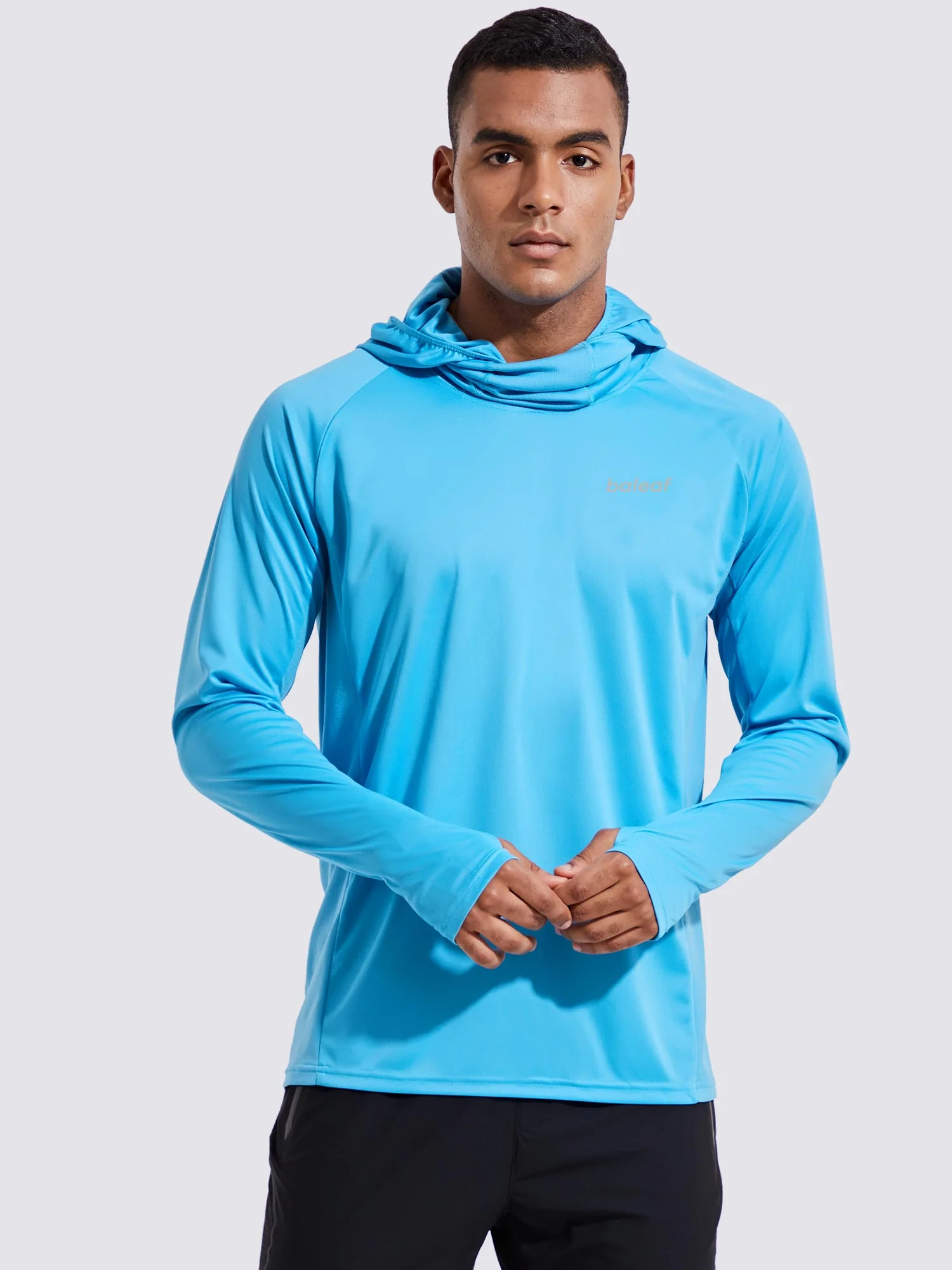Men's UPF 50+ Sun Protection Hoodie with Built-in Mask - Image 8