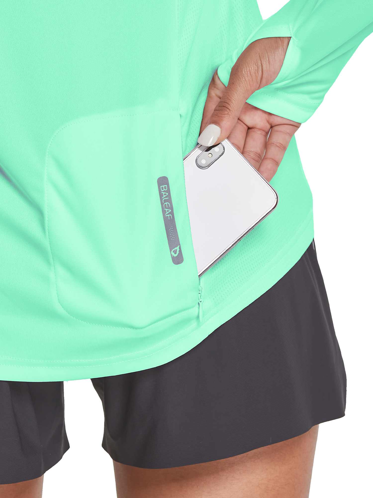 Women's UPF 50+ Hiking Shirt With Face Cover - Image 3