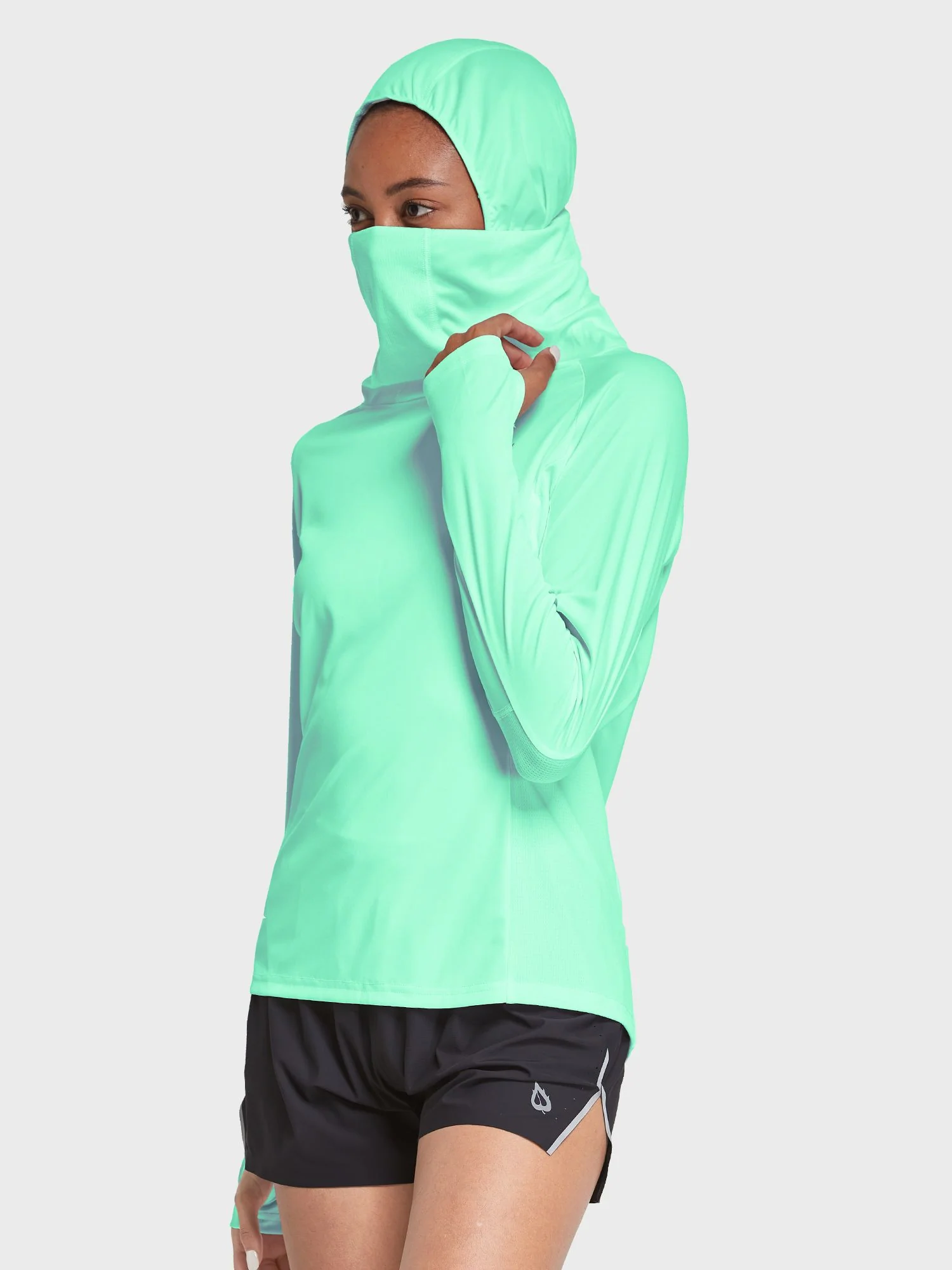 Women's UPF 50+ Hiking Shirt With Face Cover - Image 4