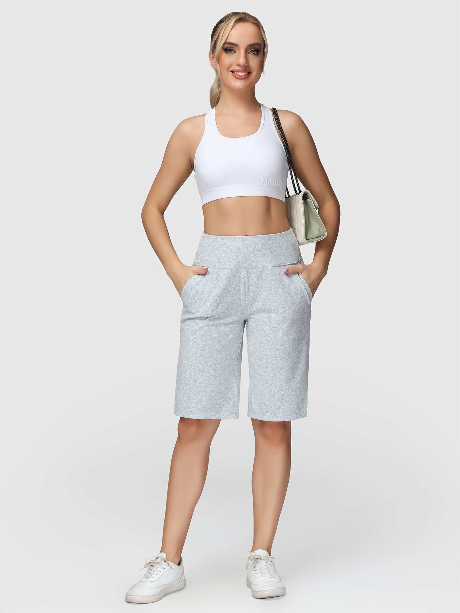 Women's 12" Cotton Bermuda Shorts - Image 30