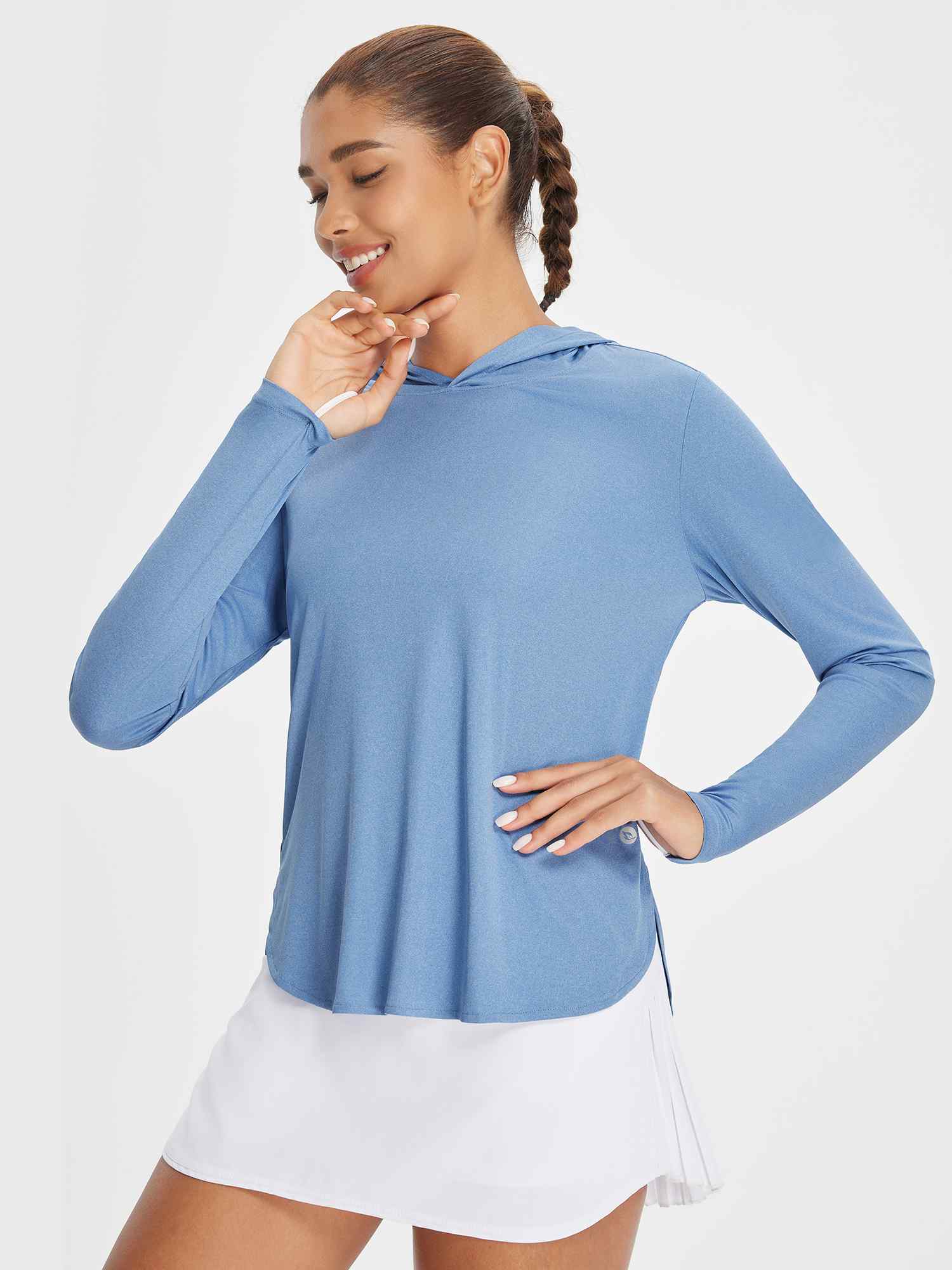 Women's Hooded Long Sleeve Sun Shirt - Image 7
