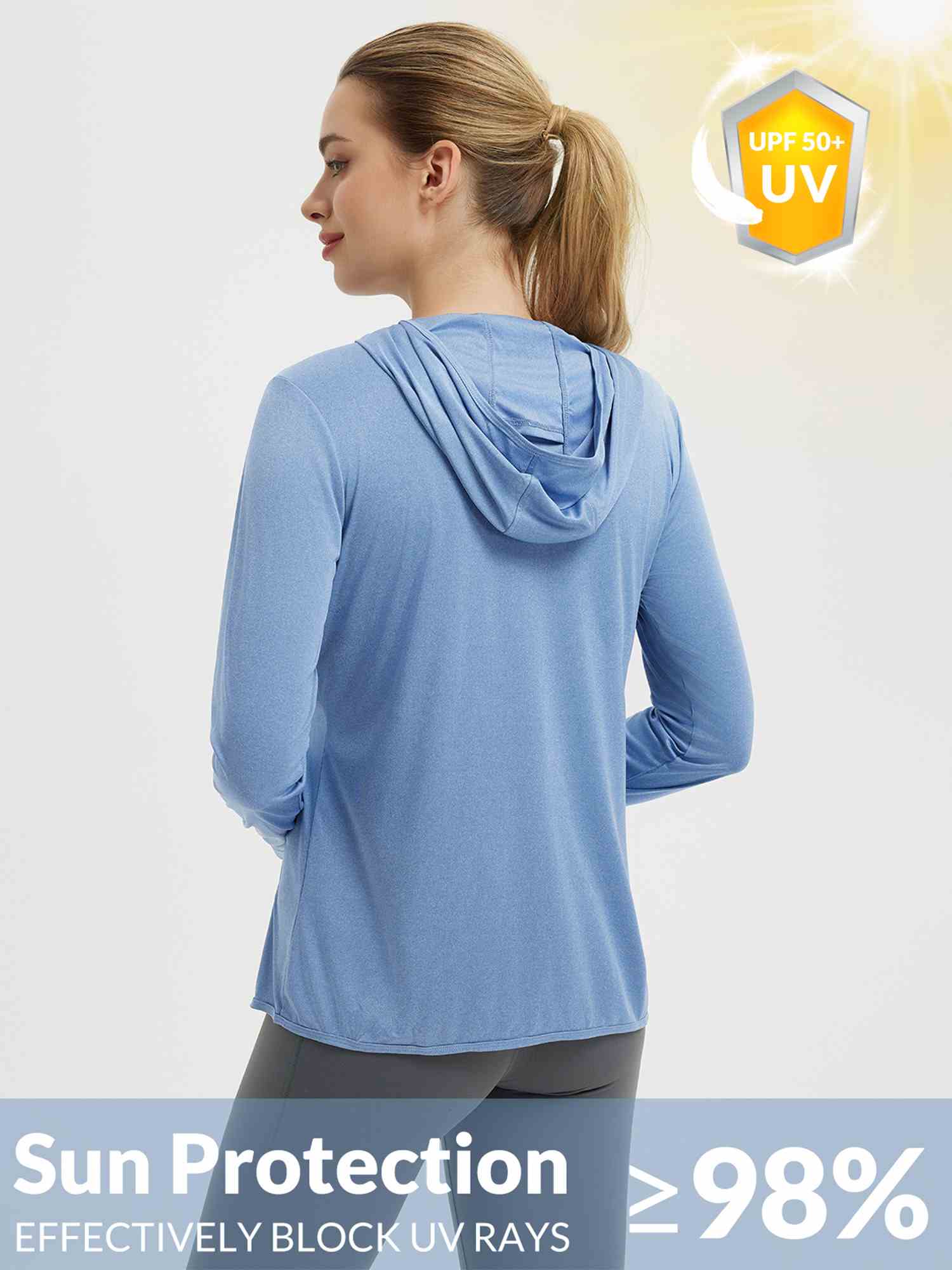 Women's Long Sleeve Sun Protection Jacket - Image 3
