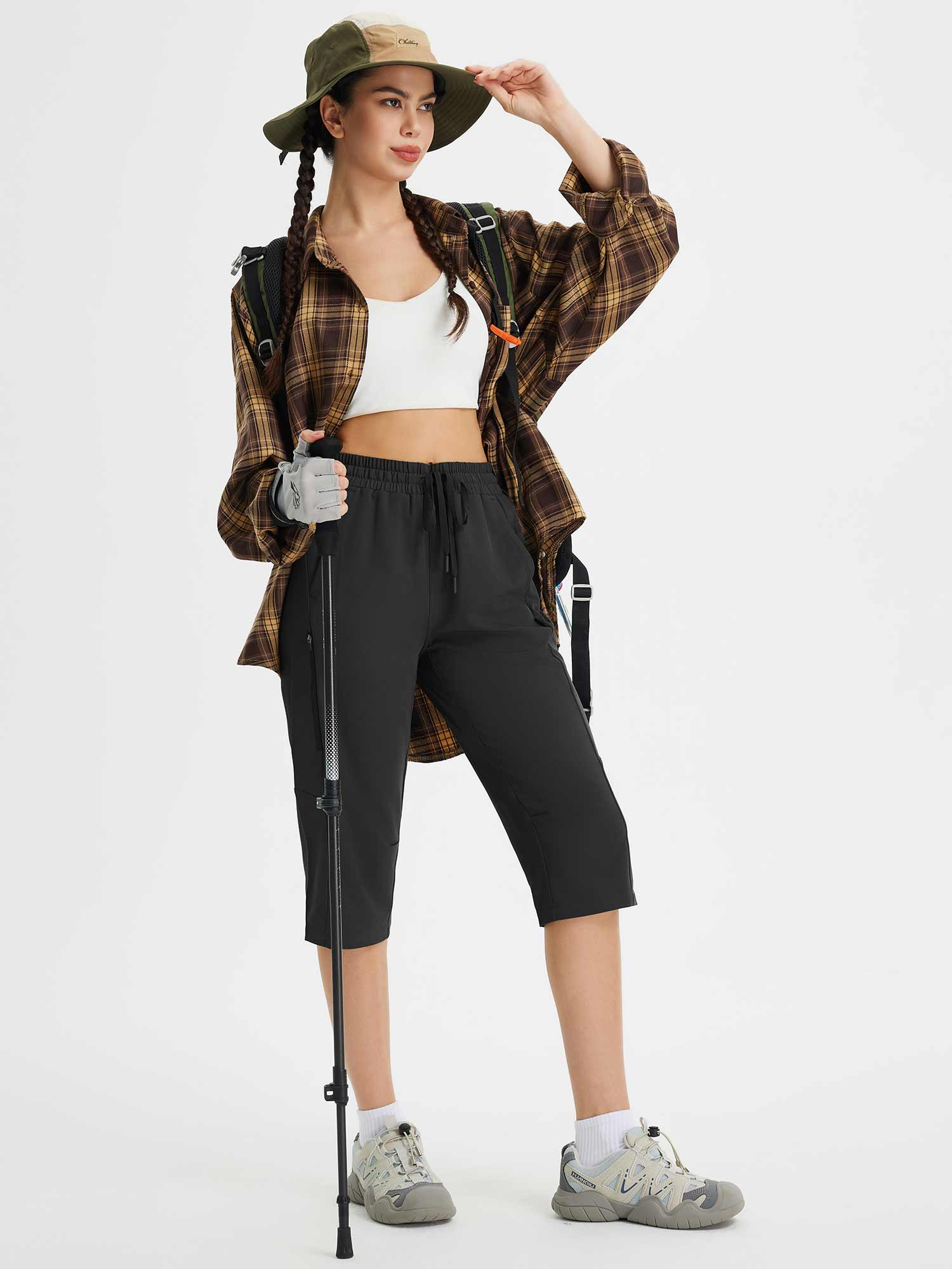 Raindrop Ready Multi-Pockets Capris - Image 6
