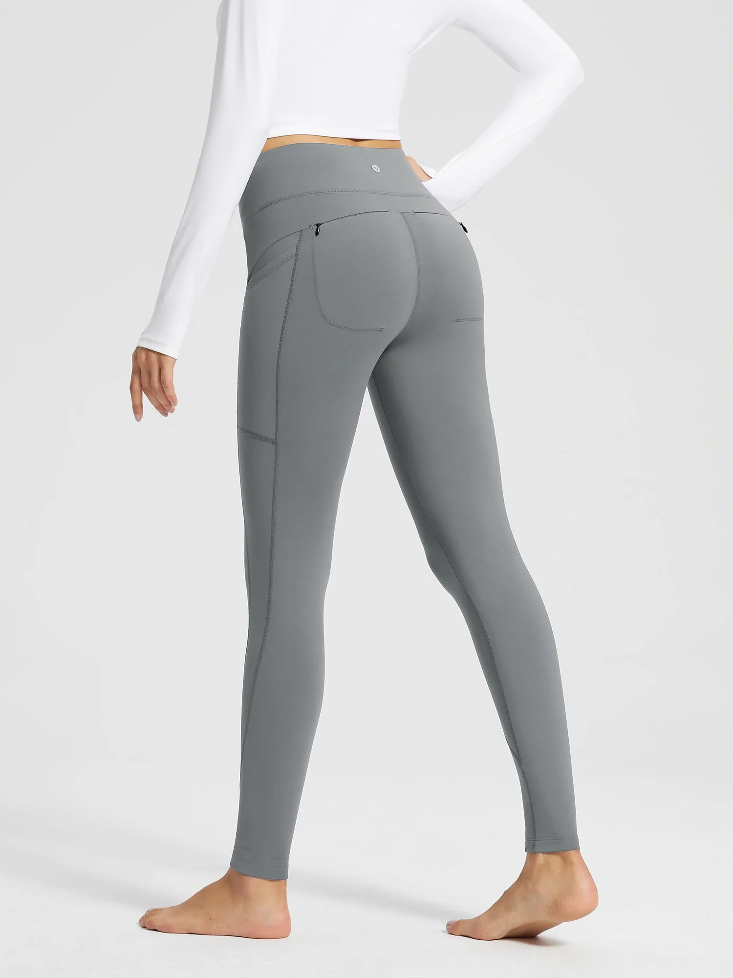 Laureate Fleece-Lined High Rise Pocket Leggings - Image 12