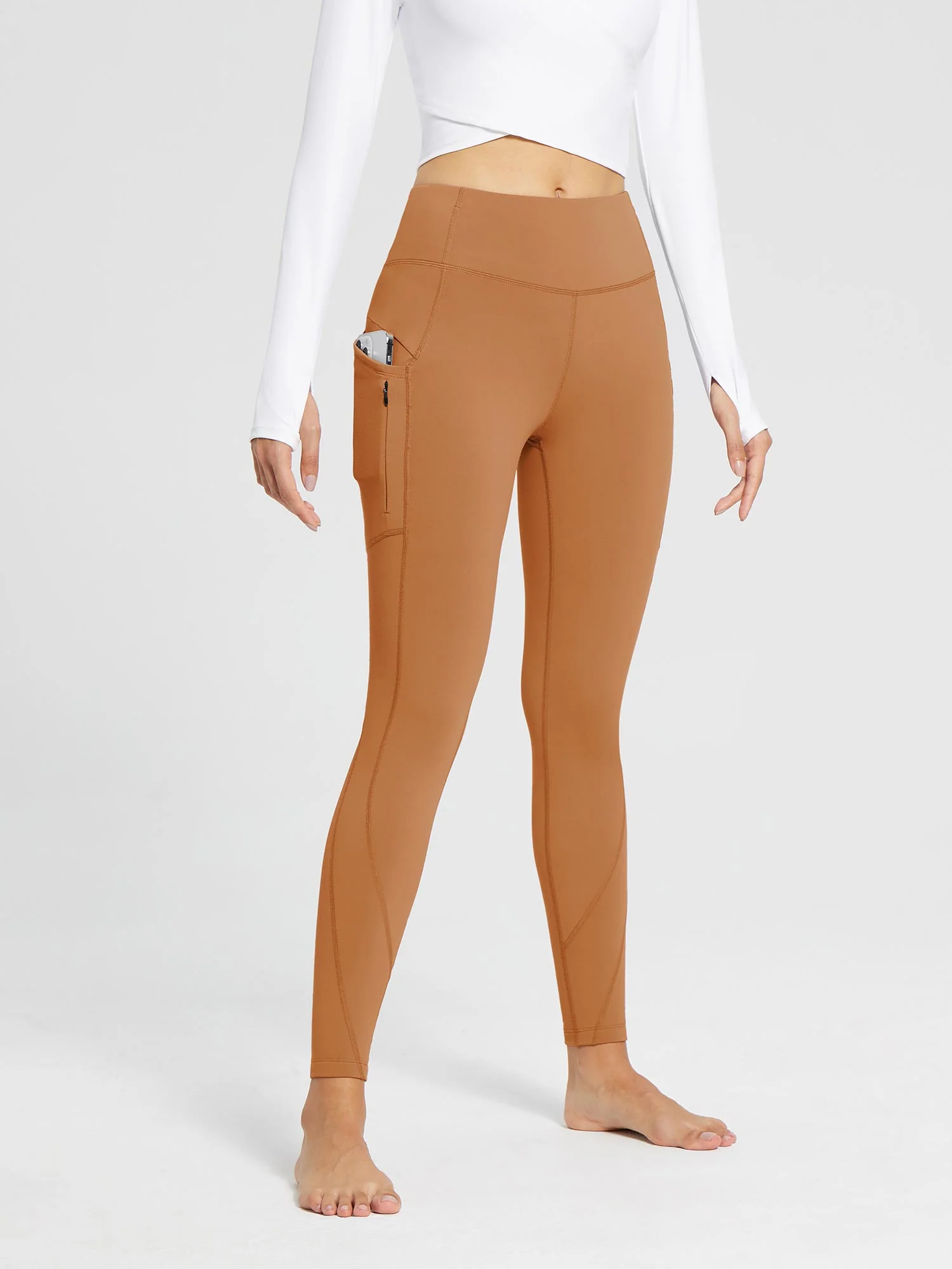 Laureate Fleece-Lined High Rise Pocket Leggings - Image 19
