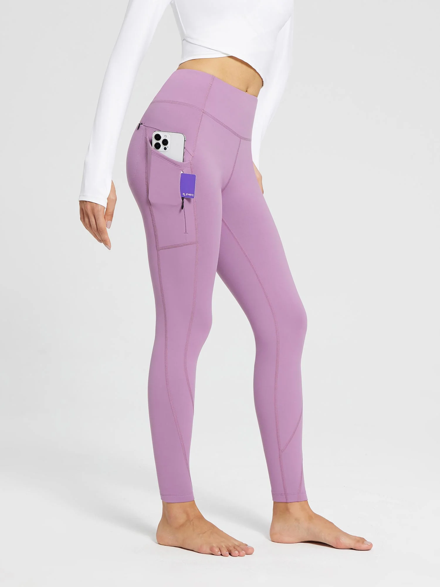Laureate Fleece-Lined High Rise Pocket Leggings - Image 25