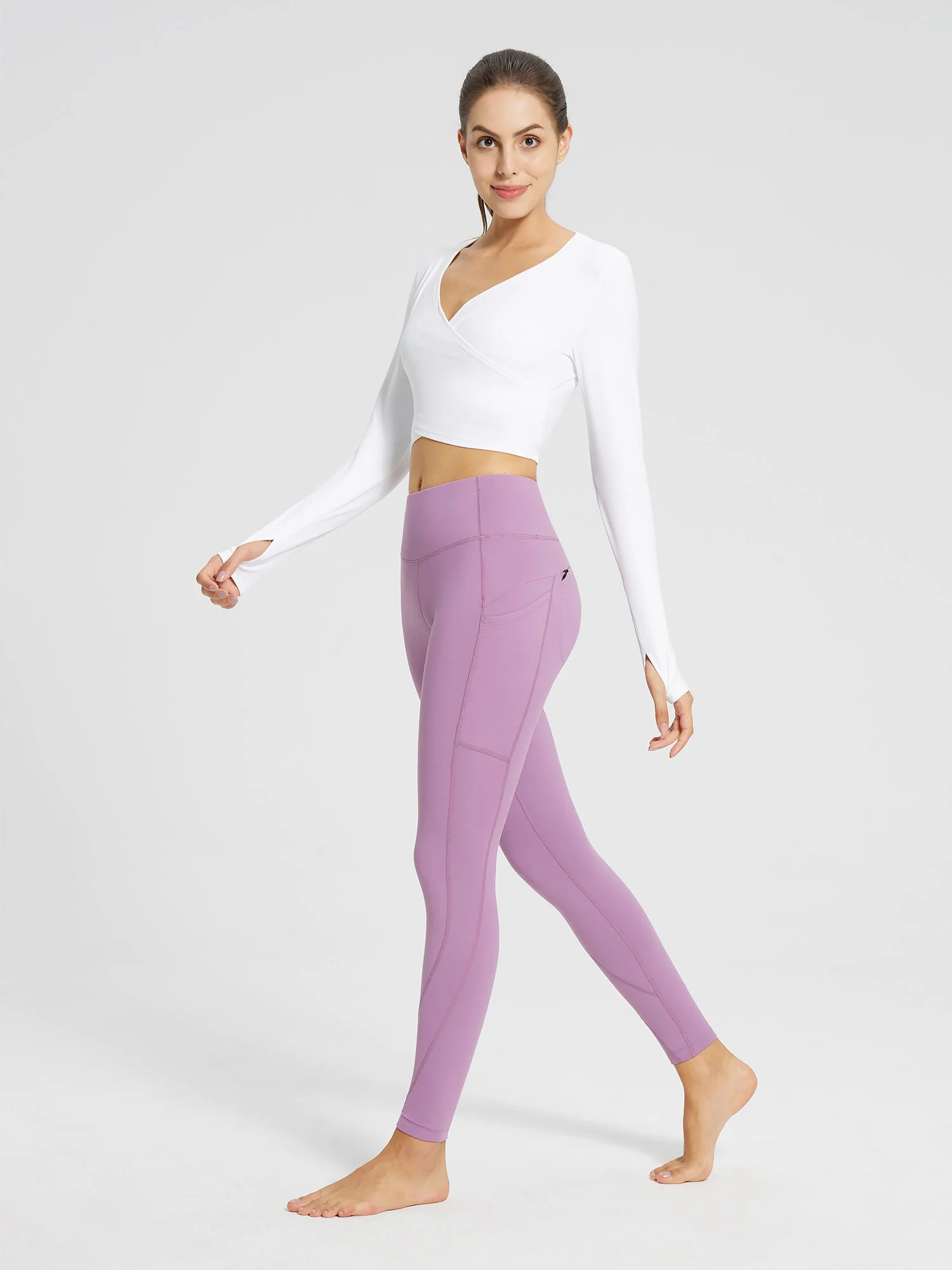 Laureate Fleece-Lined High Rise Pocket Leggings - Image 26