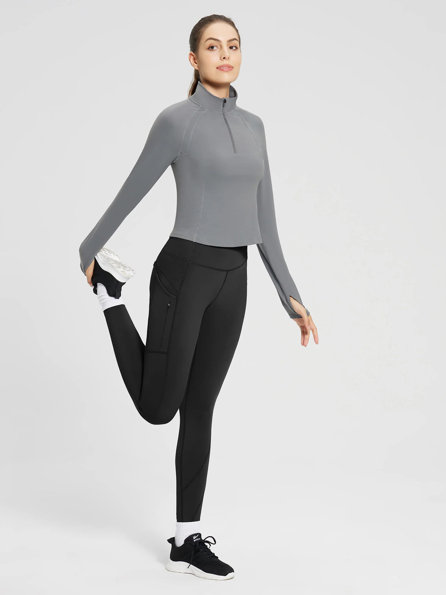 Laureate Fleece-Lined High Rise Pocket Leggings - Image 6