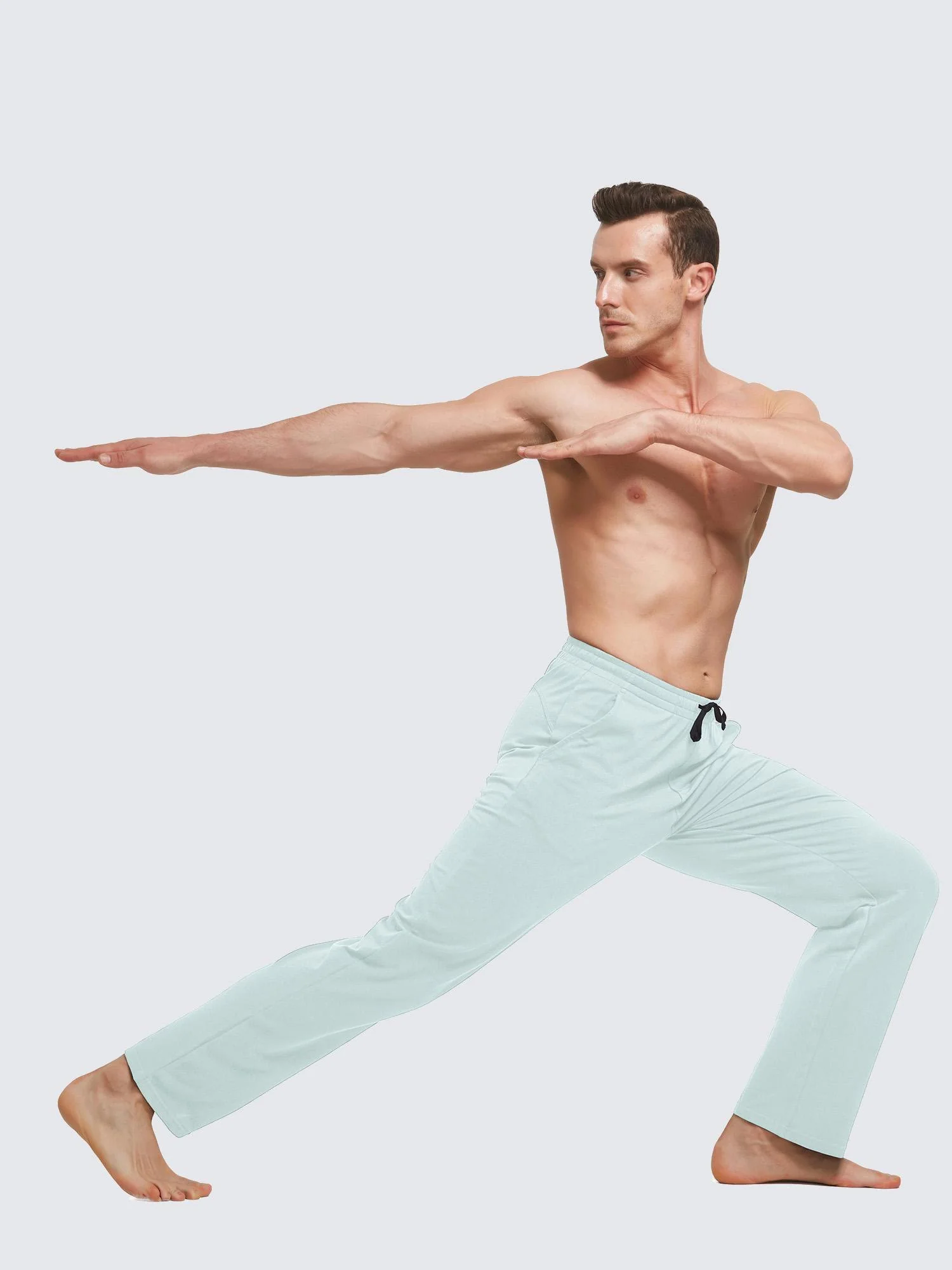 Men's Cotton Straight-Leg Lounge Drawstring Pants - Image 54