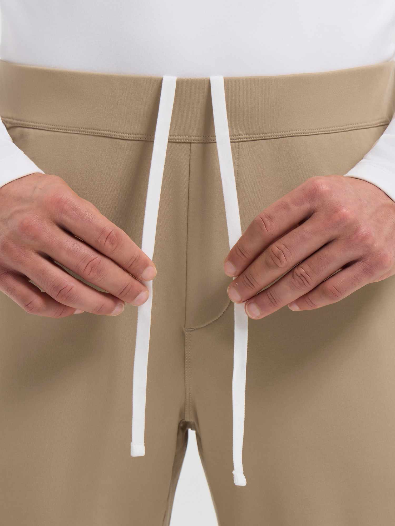 Men's Golf Elastic-Waist Fleece Straight-Leg Pants - Image 15