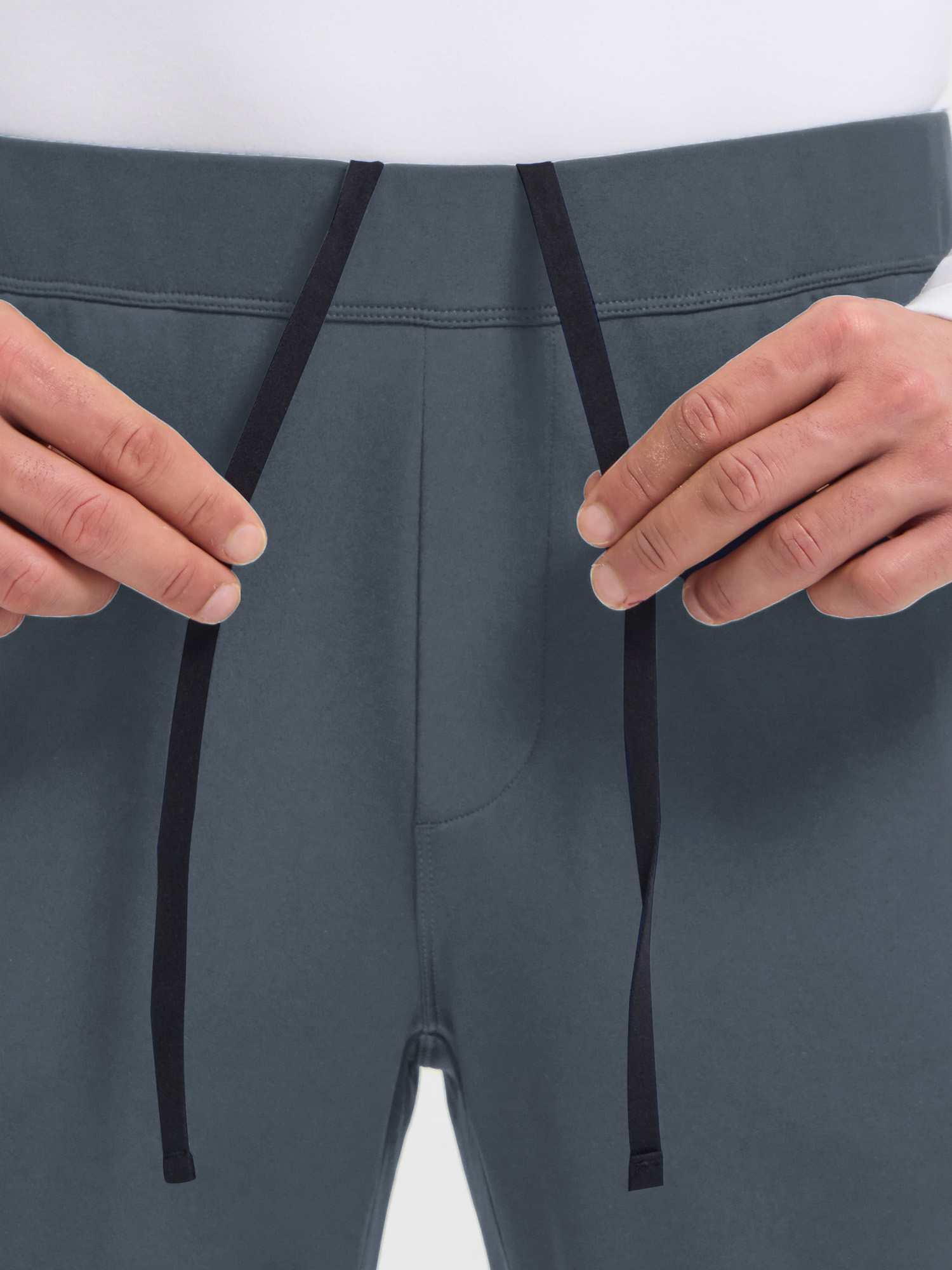Men's Golf Elastic-Waist Fleece Straight-Leg Pants - Image 9