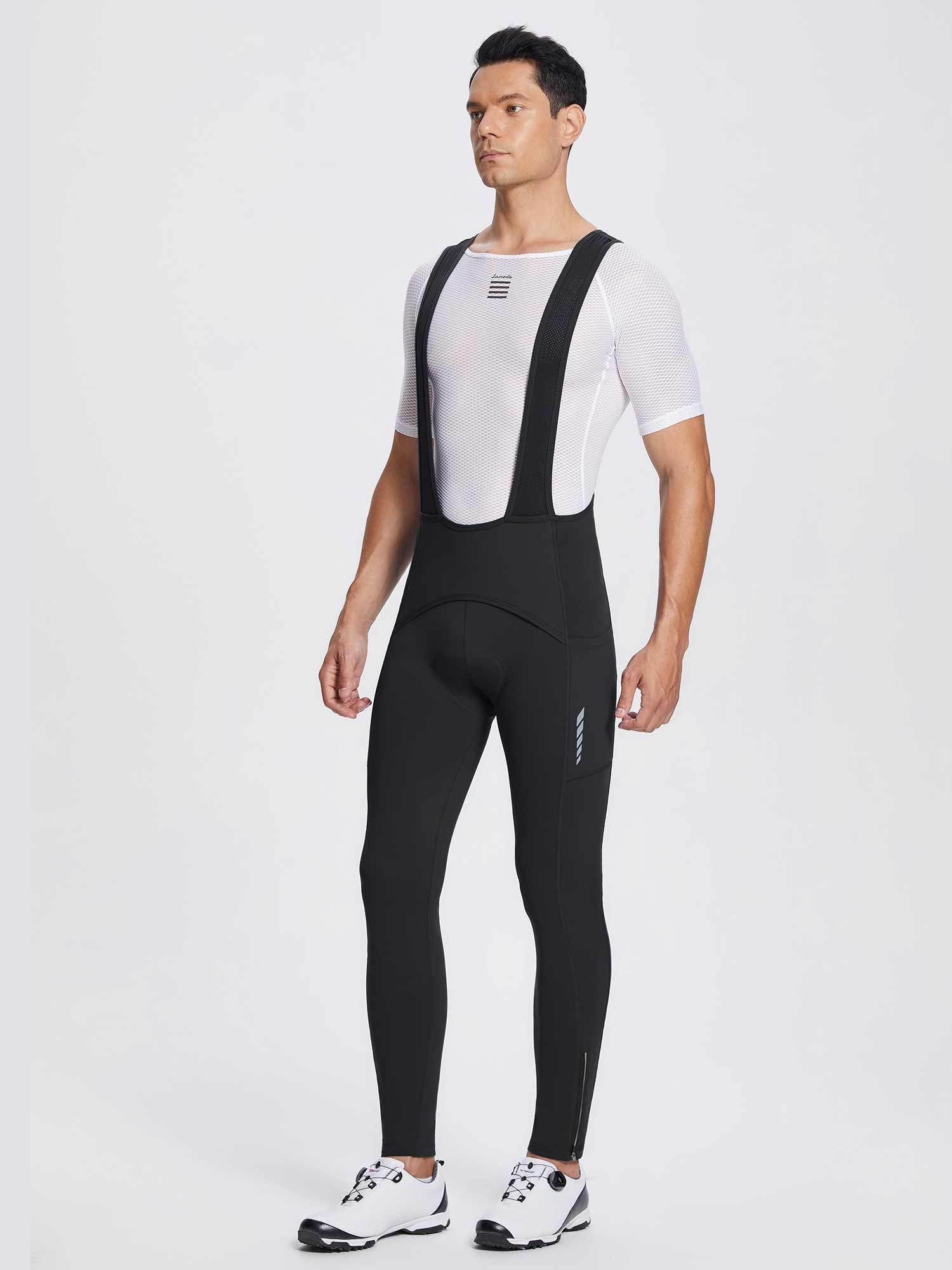 Men's Fleece Bib Cycling Tights - Image 14