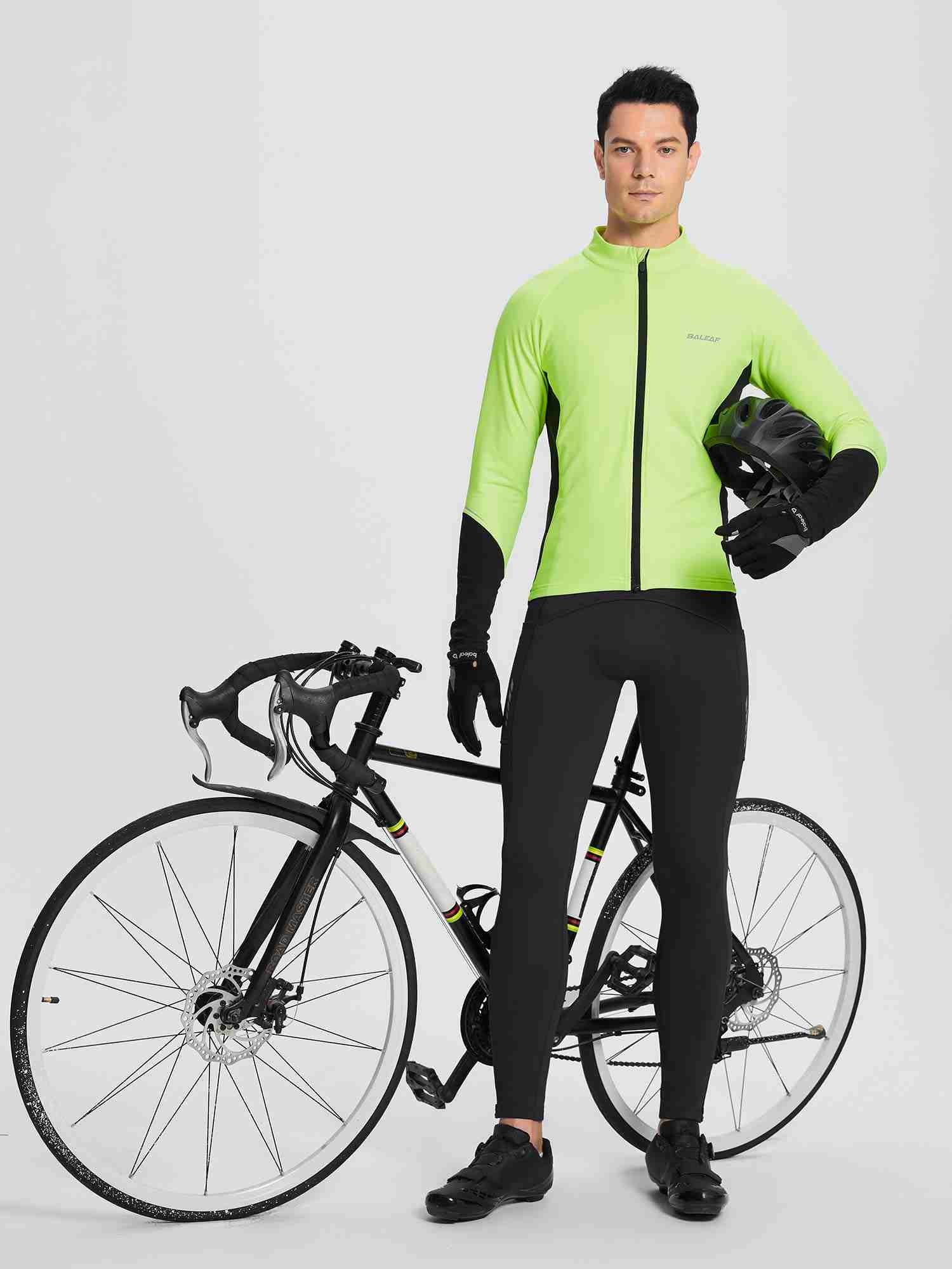 Men's Fleece Bib Cycling Tights - Image 18