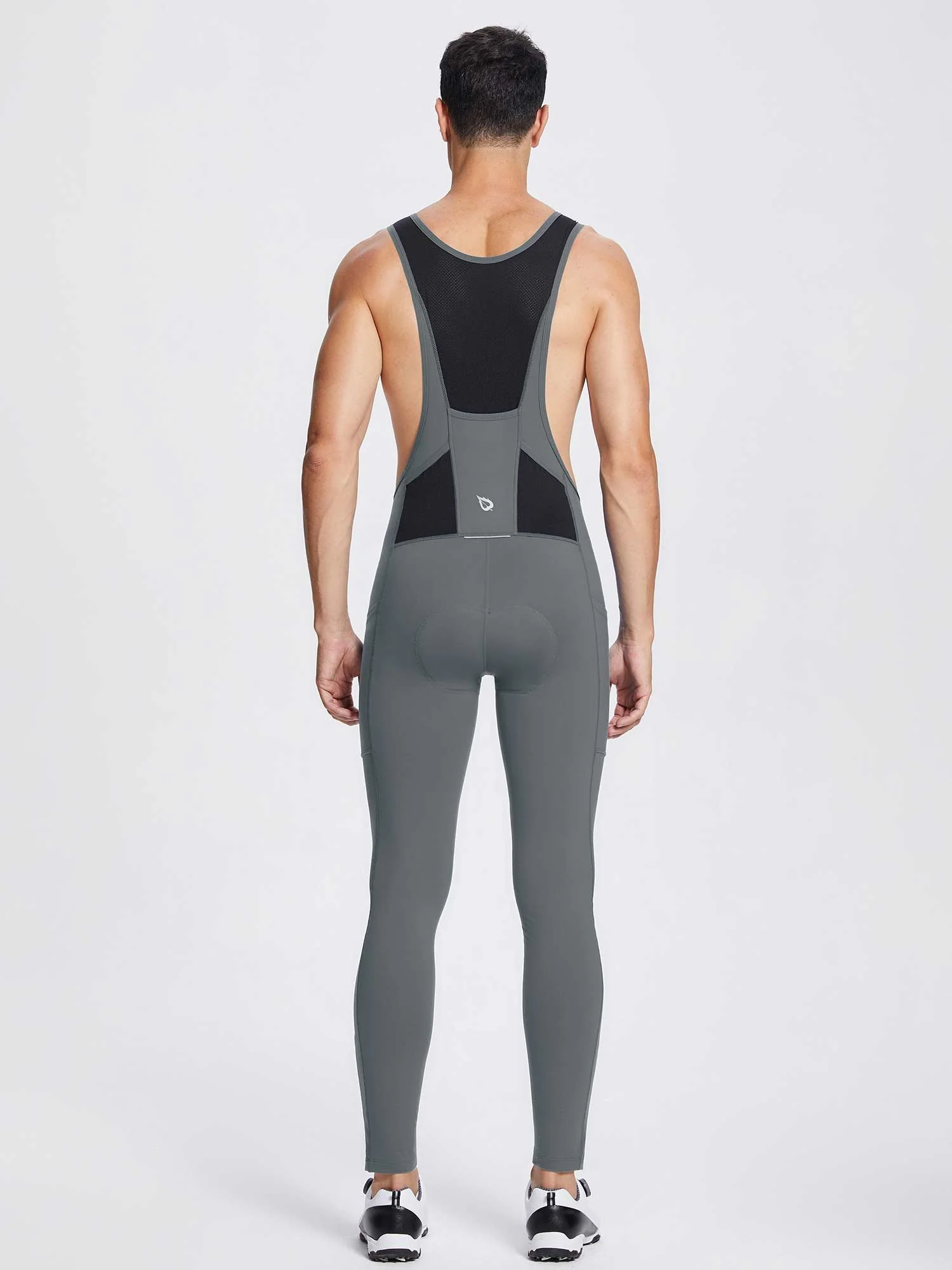 Men's Fleece Bib Cycling Tights - Image 9
