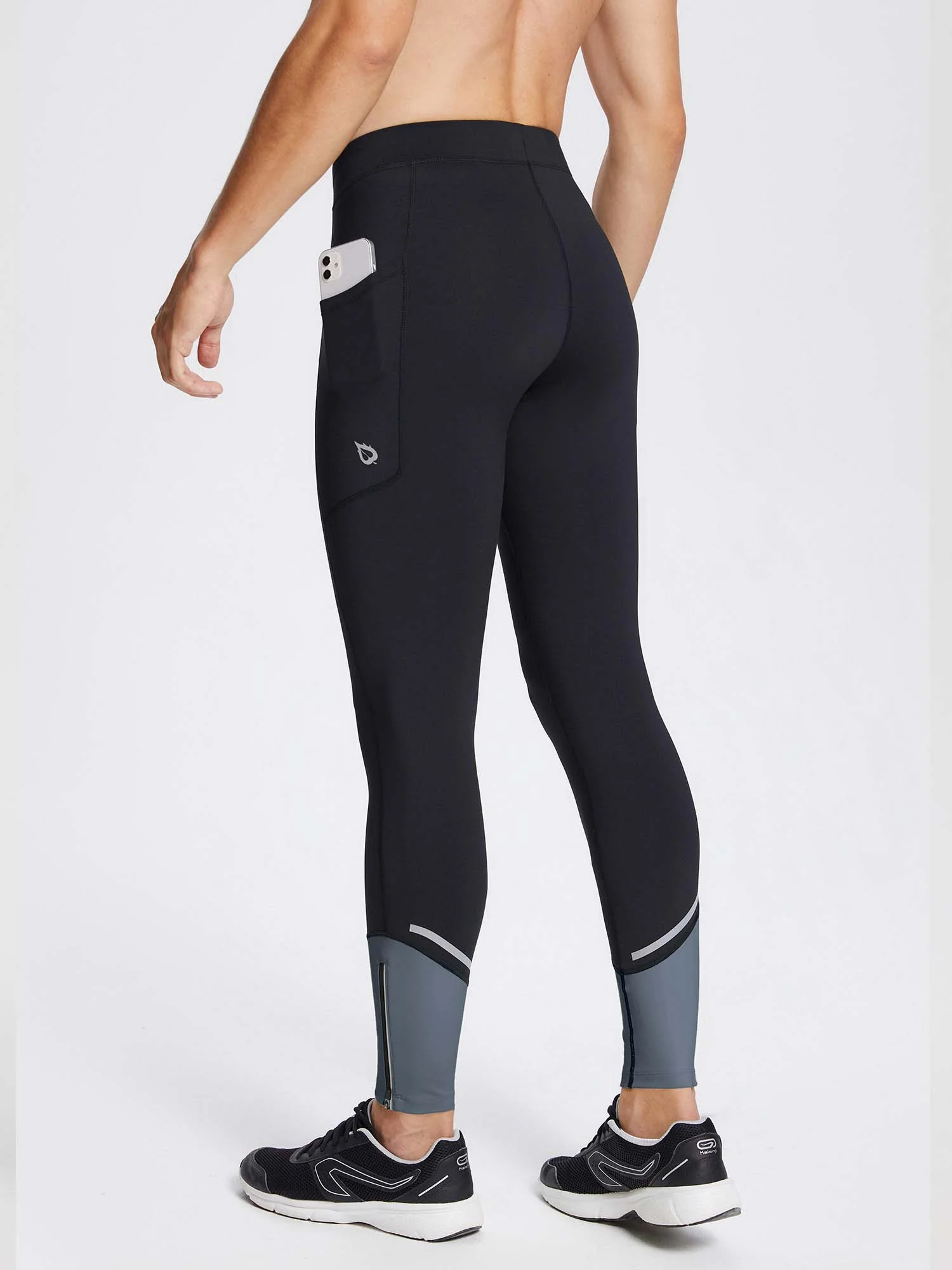 Men's Fleece Lined Winter Running Tights - Image 13