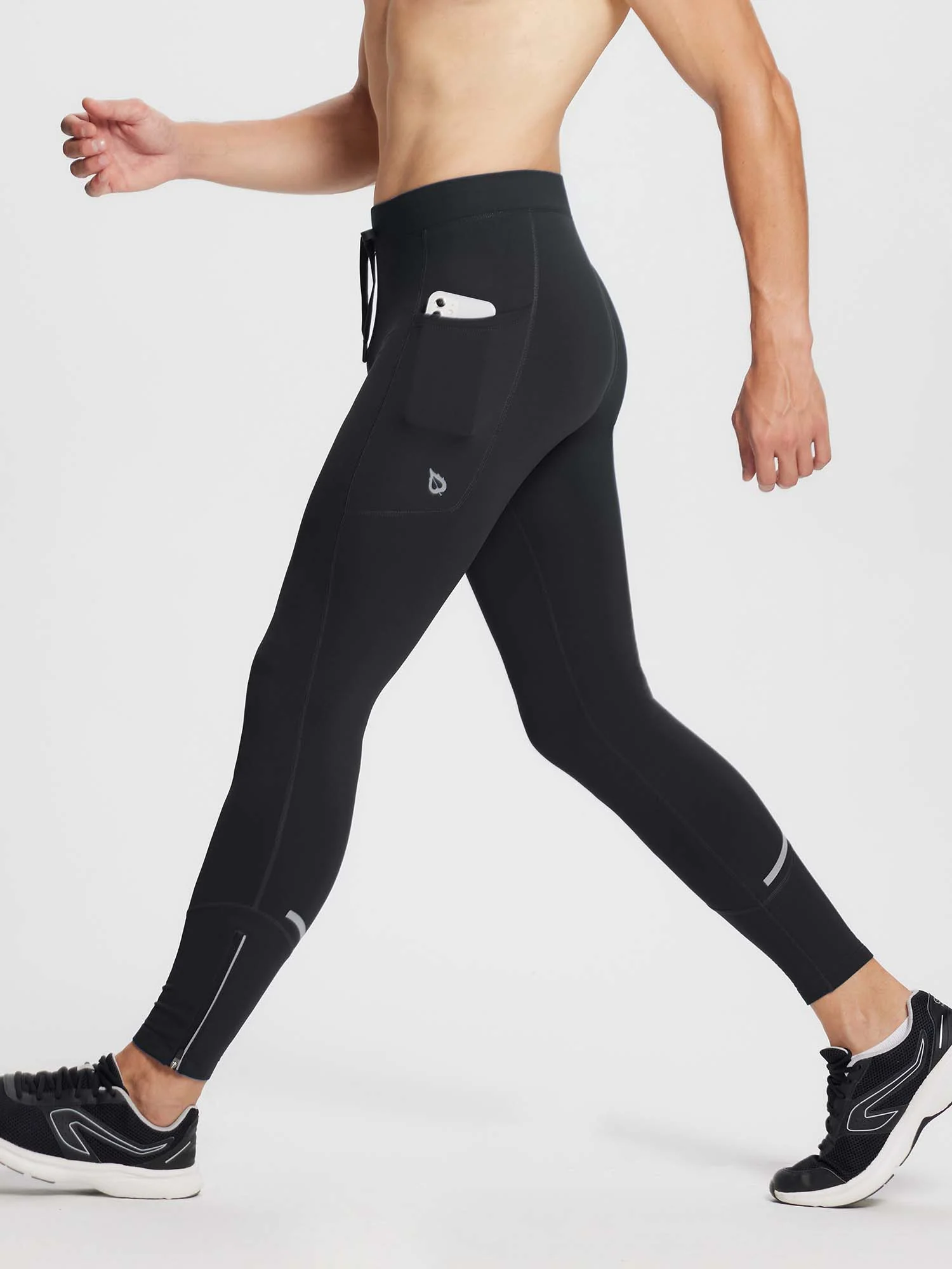 Men's Fleece Lined Winter Running Tights - Image 15
