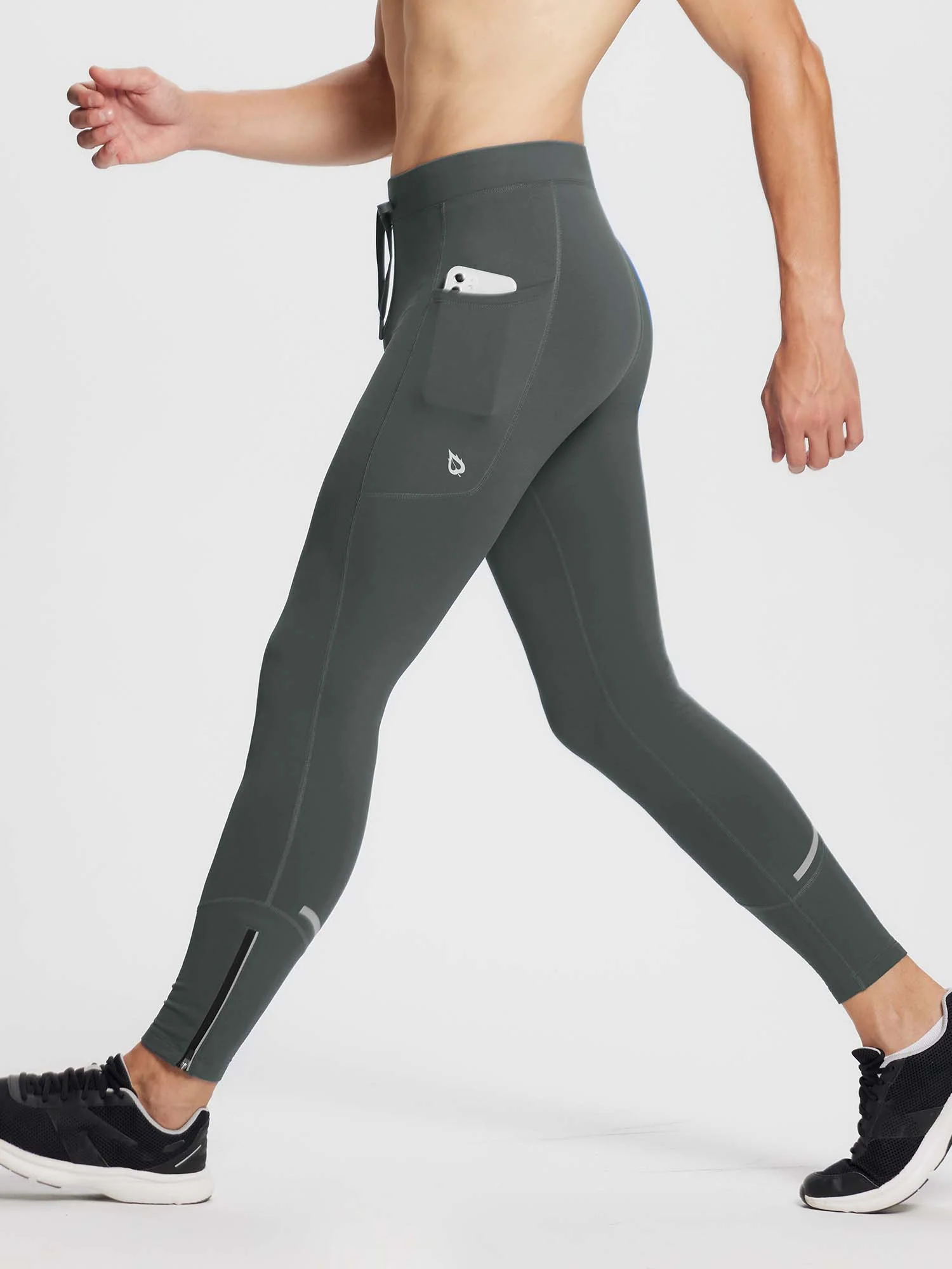 Men's Fleece Lined Winter Running Tights - Image 27