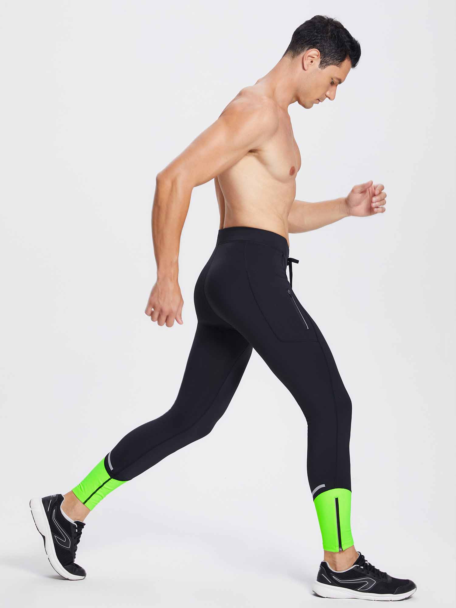 Men's Fleece Lined Winter Running Tights - Image 7