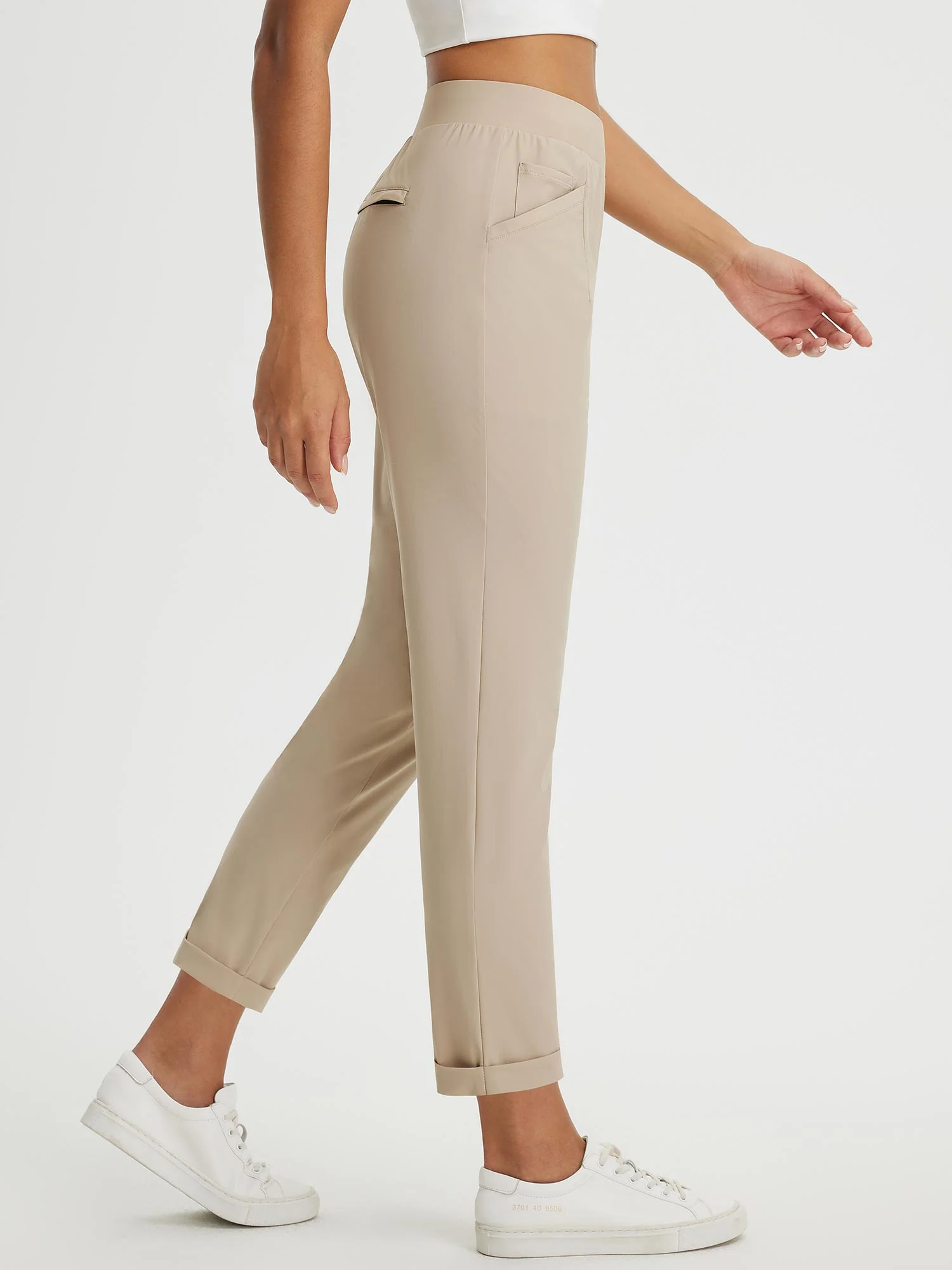 Dynamic Form High-Rise Tapered Trousers - Image 4