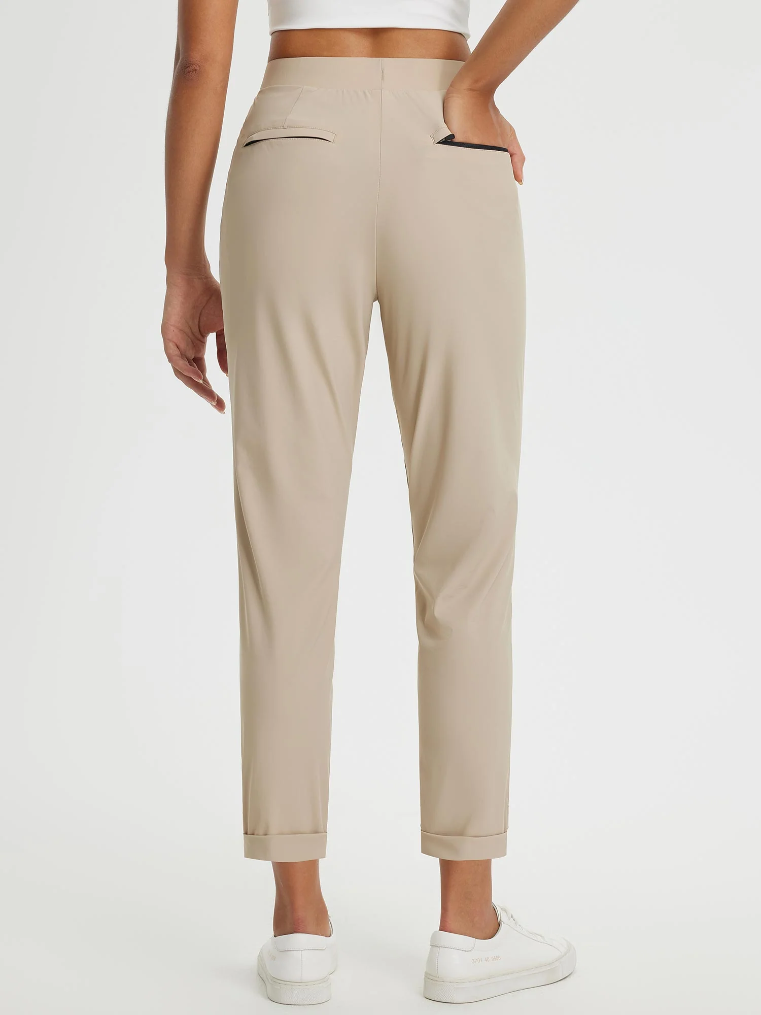 Dynamic Form High-Rise Tapered Trousers - Image 3