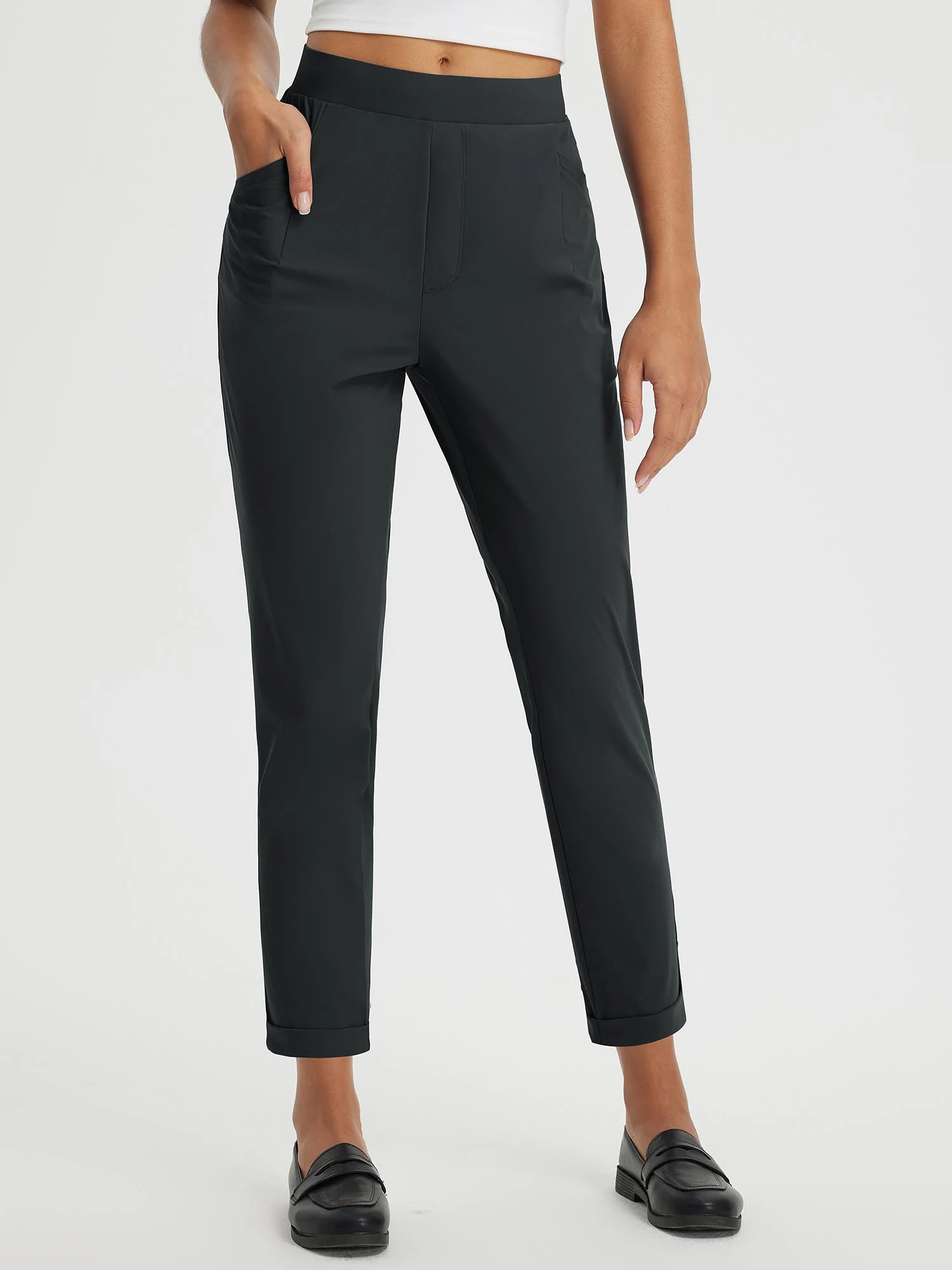 Dynamic Form High-Rise Tapered Trousers - Image 25