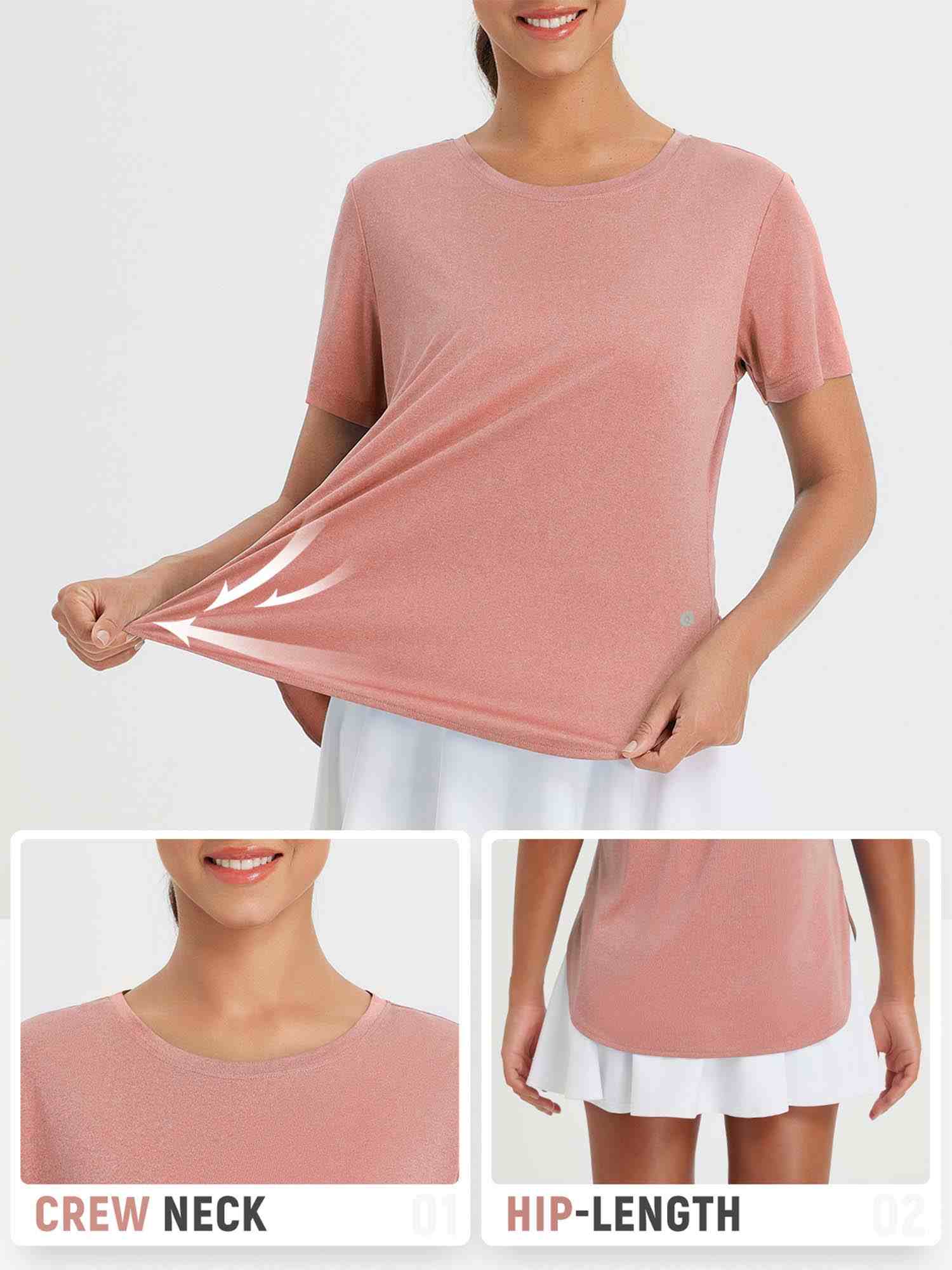 Women's Outdoor Short Sleeve Crew Neck T-Shirt - Image 10