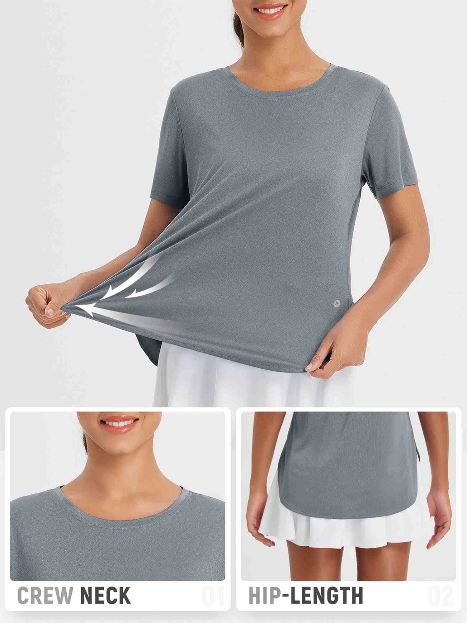 Women's Outdoor Short Sleeve Crew Neck T-Shirt - Image 18