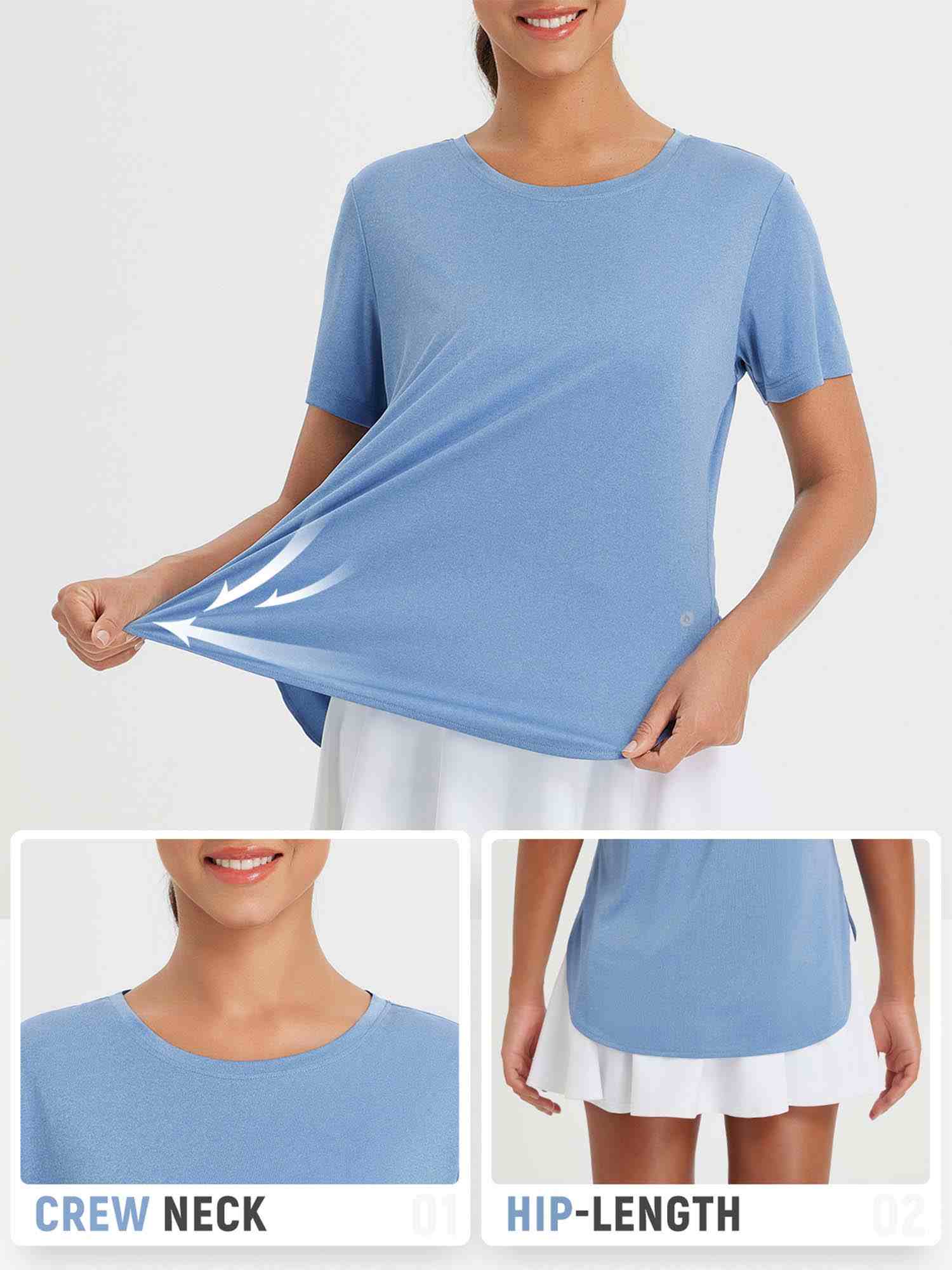 Women's Outdoor Short Sleeve Crew Neck T-Shirt - Image 24