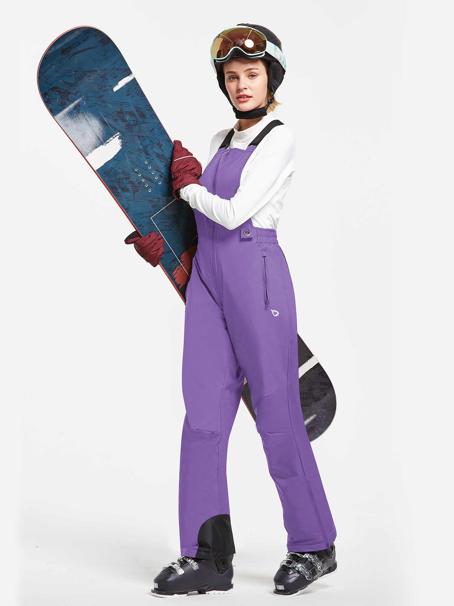Outdoor Ski Bib Pants with Adjustable Straps - Image 25