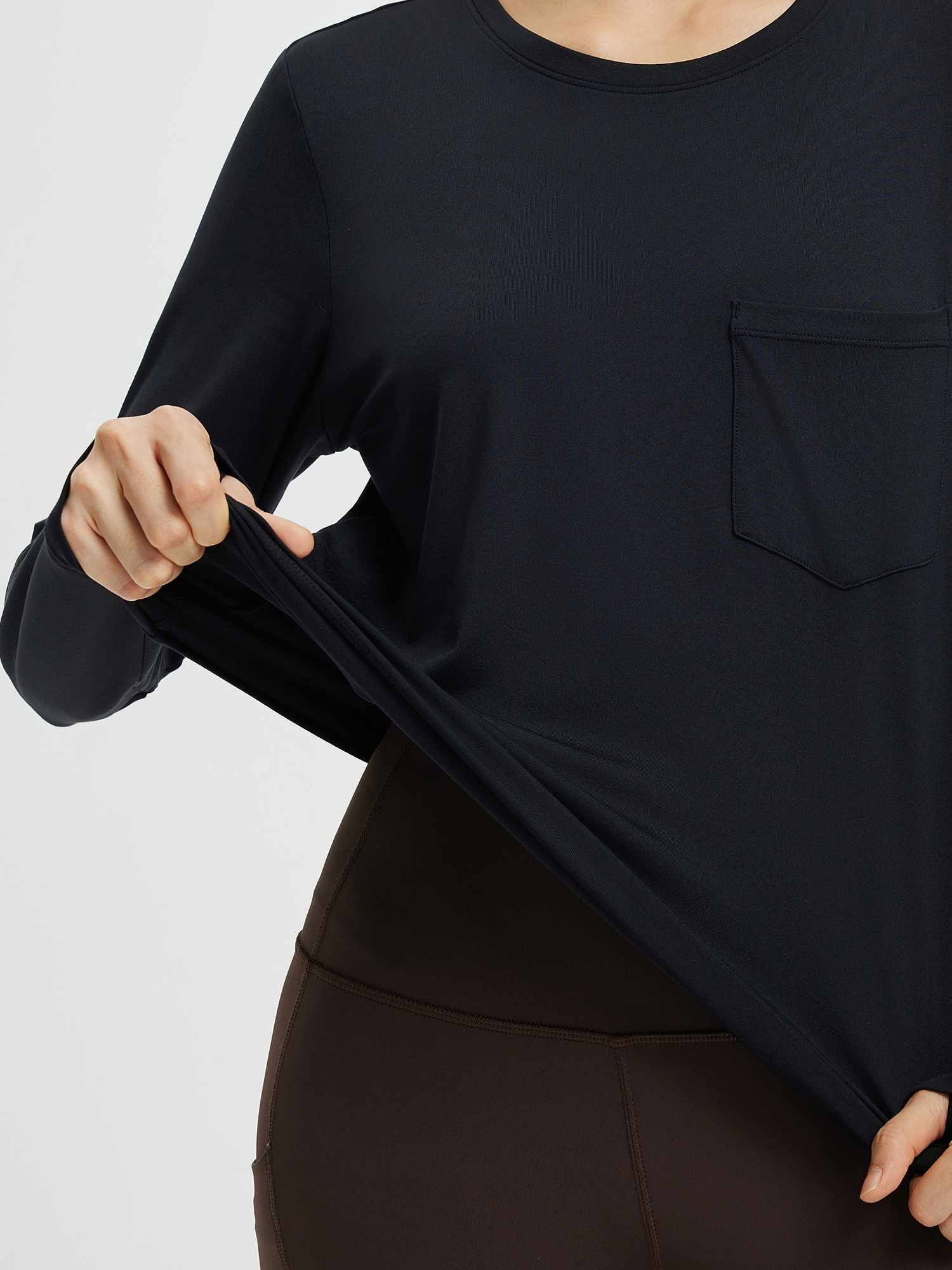 Running Crewneck Pocket Long-Sleeve Top - Image 13