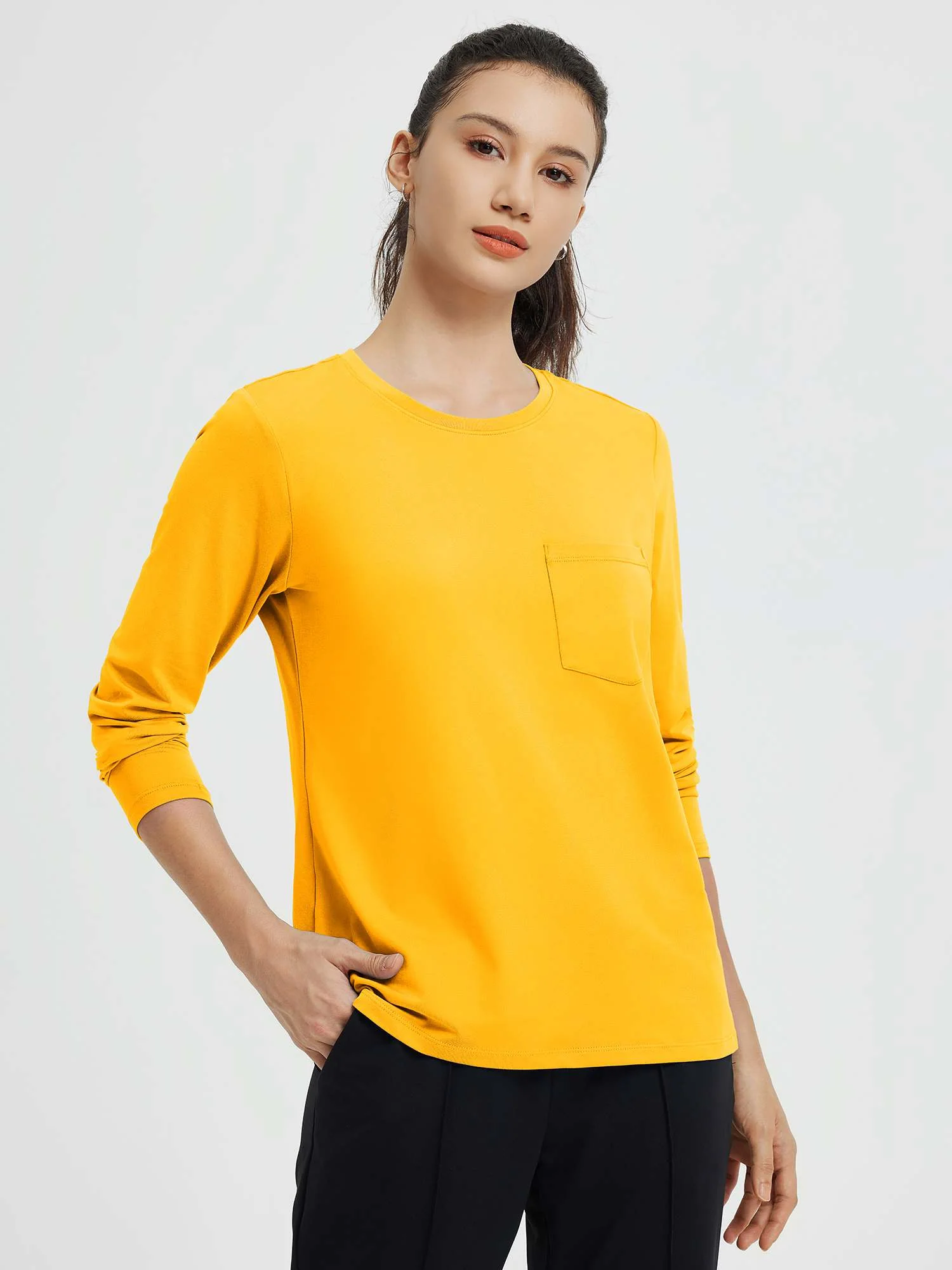 Running Crewneck Pocket Long-Sleeve Top - Image 18