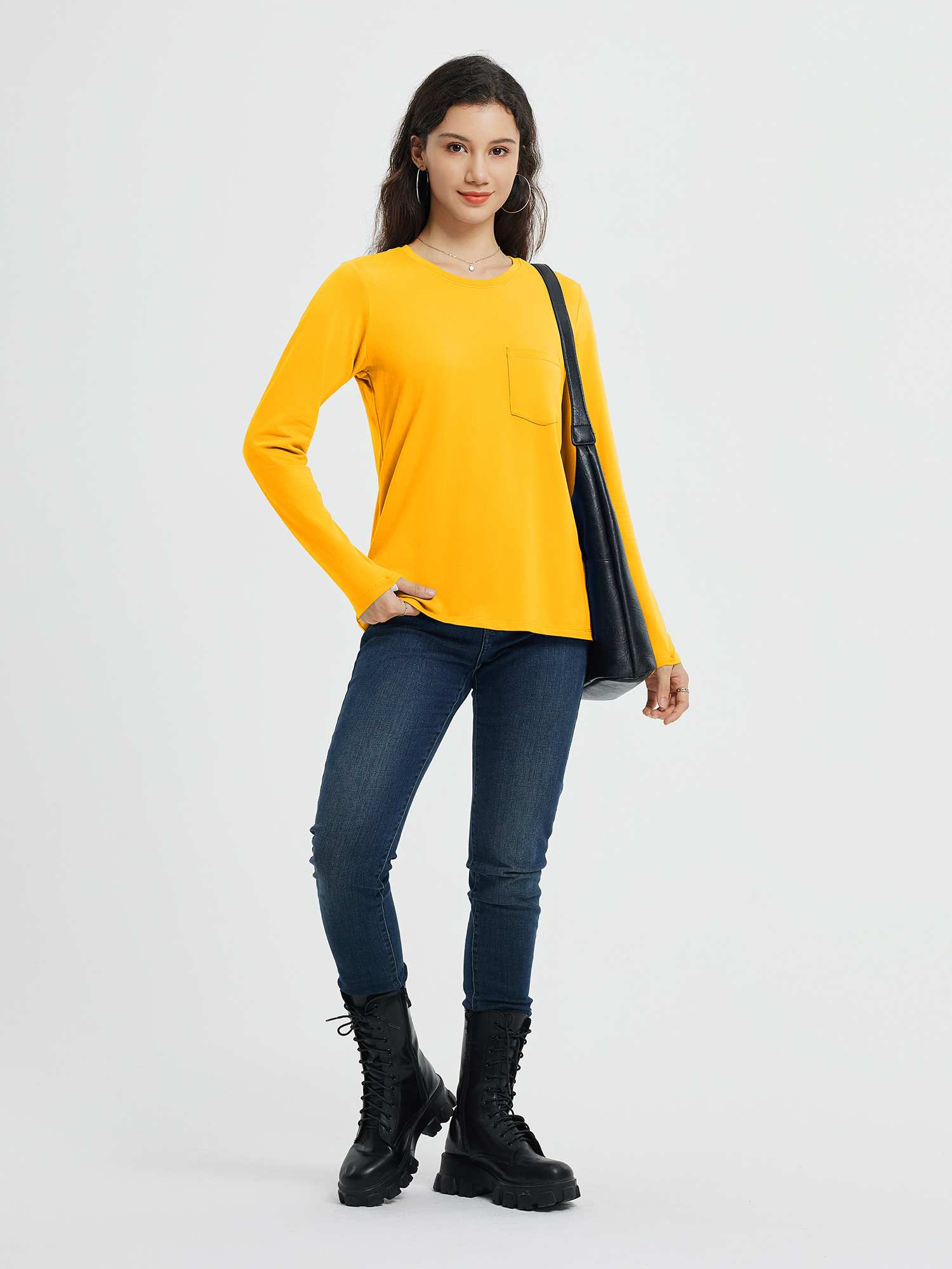 Running Crewneck Pocket Long-Sleeve Top - Image 21