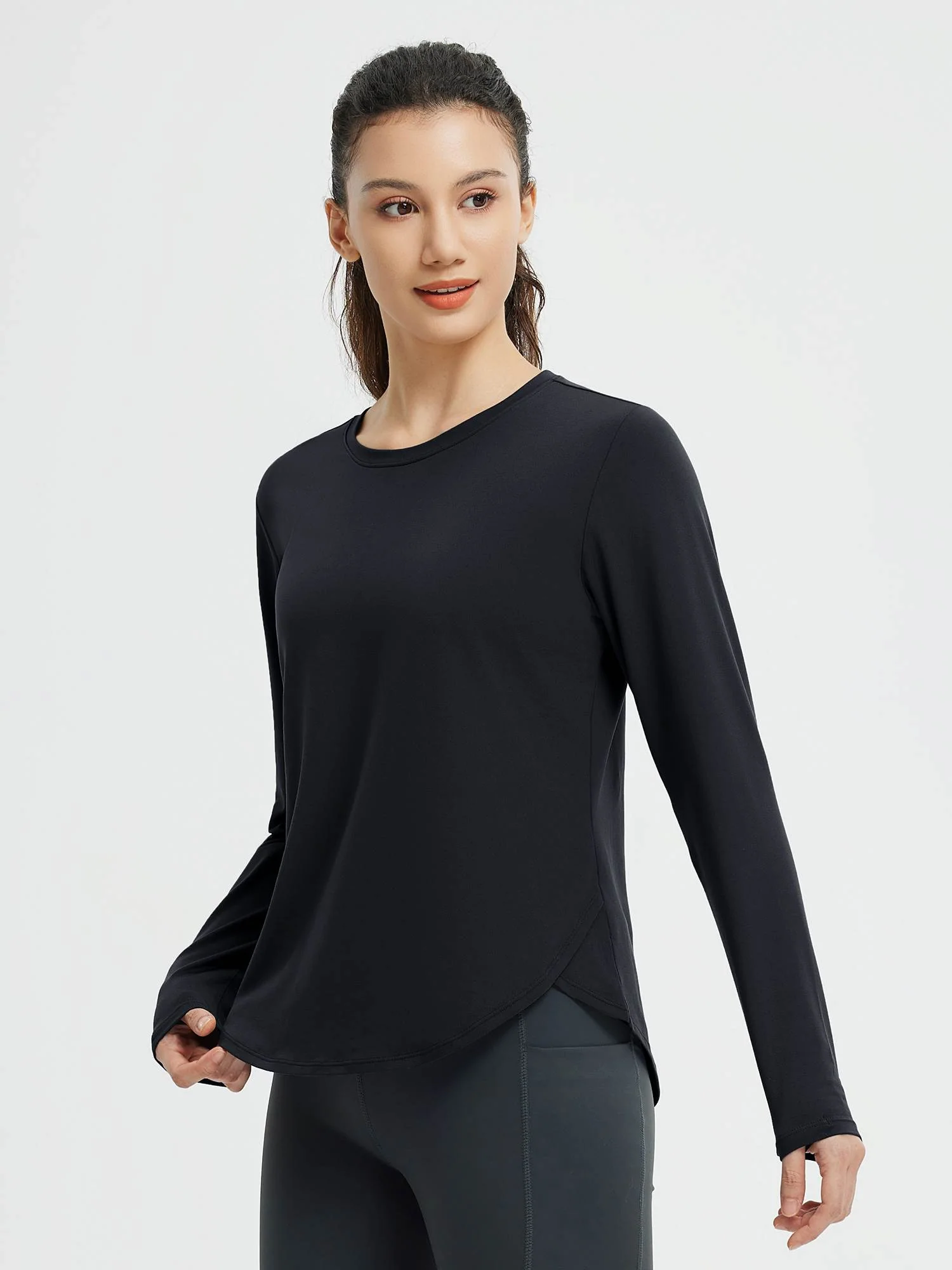 Running Cross Hem Long-Sleeve T-Shirt - Image 19