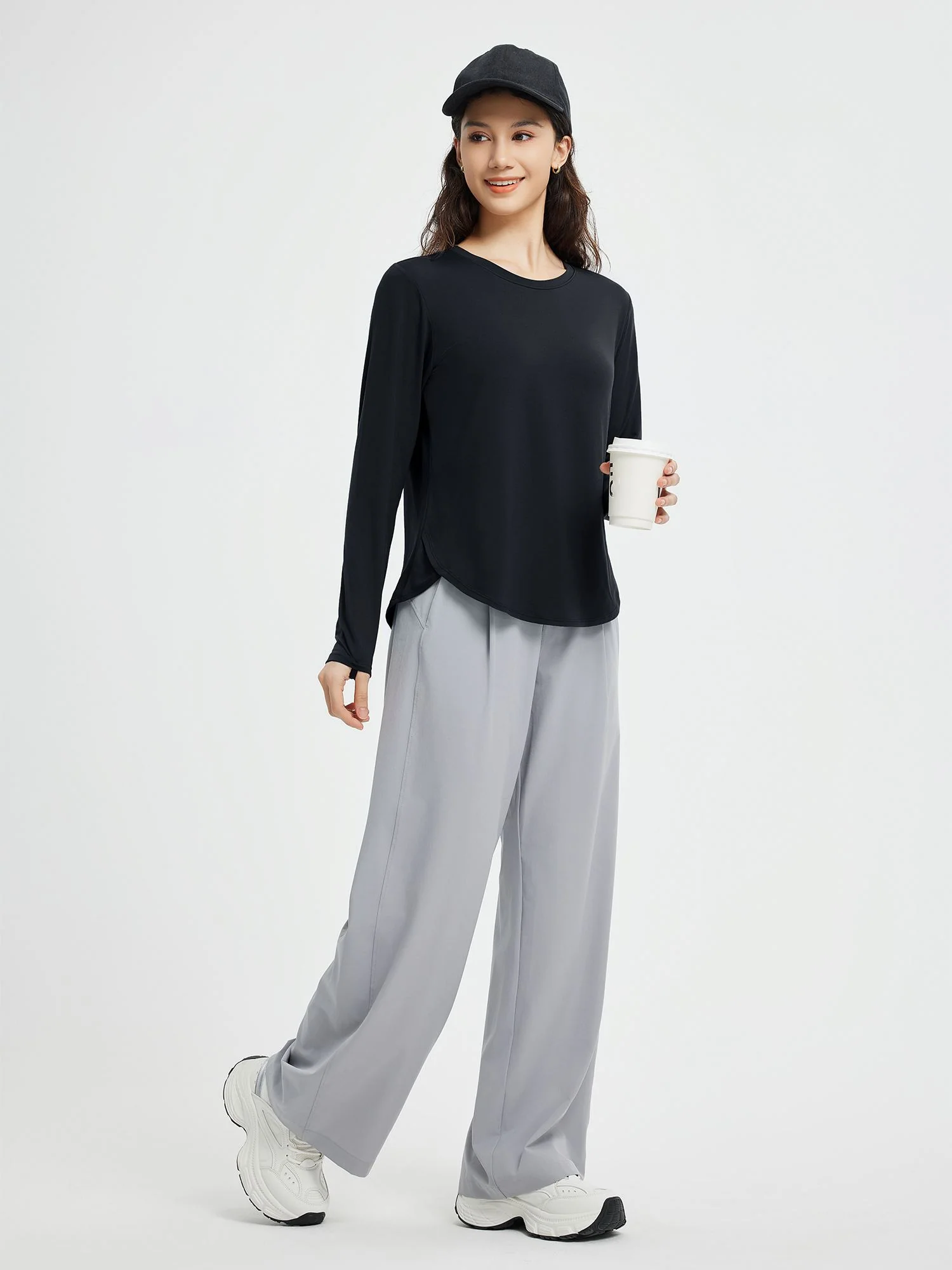 Running Cross Hem Long-Sleeve T-Shirt - Image 22