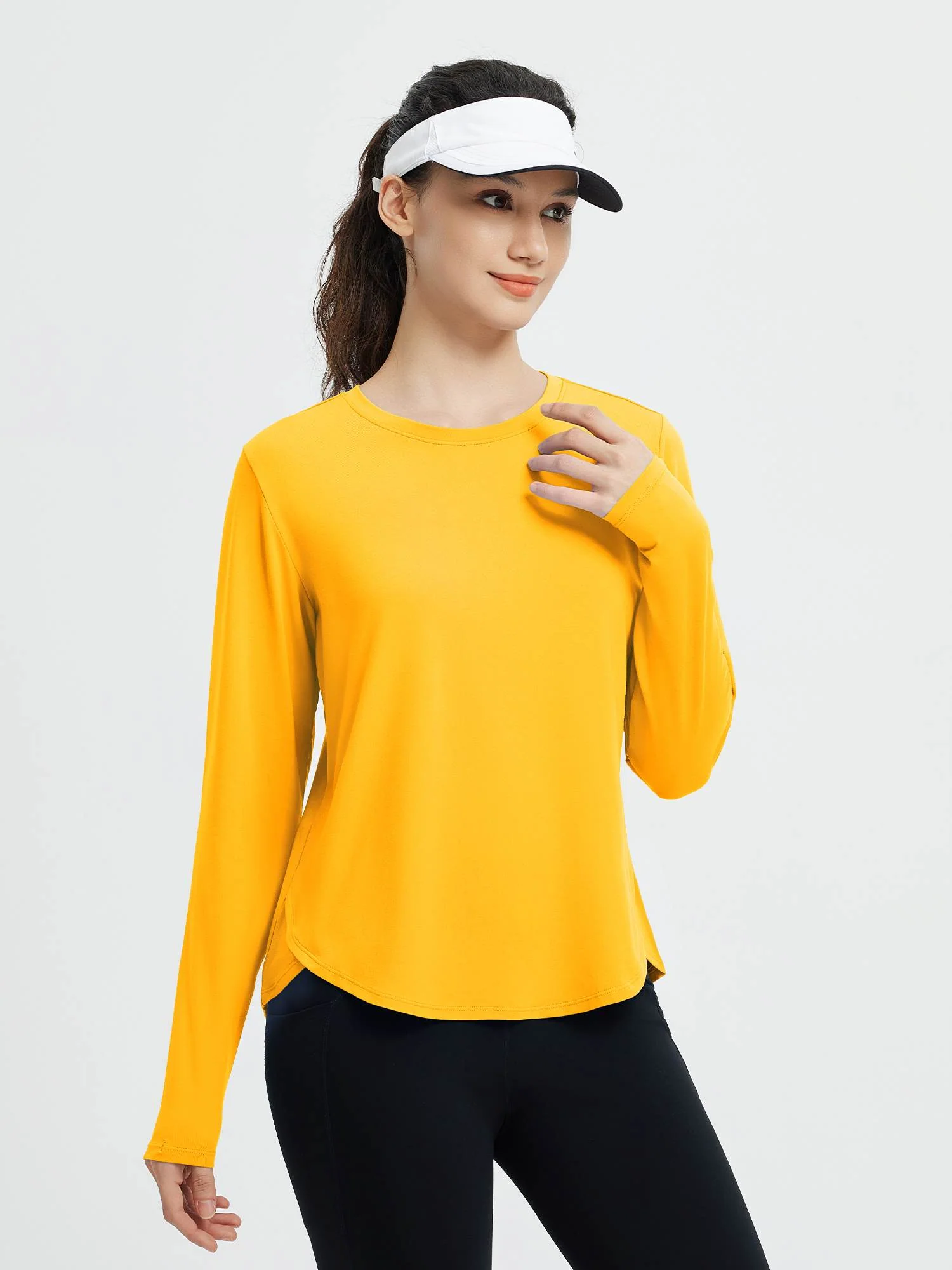 Running Cross Hem Long-Sleeve T-Shirt - Image 7