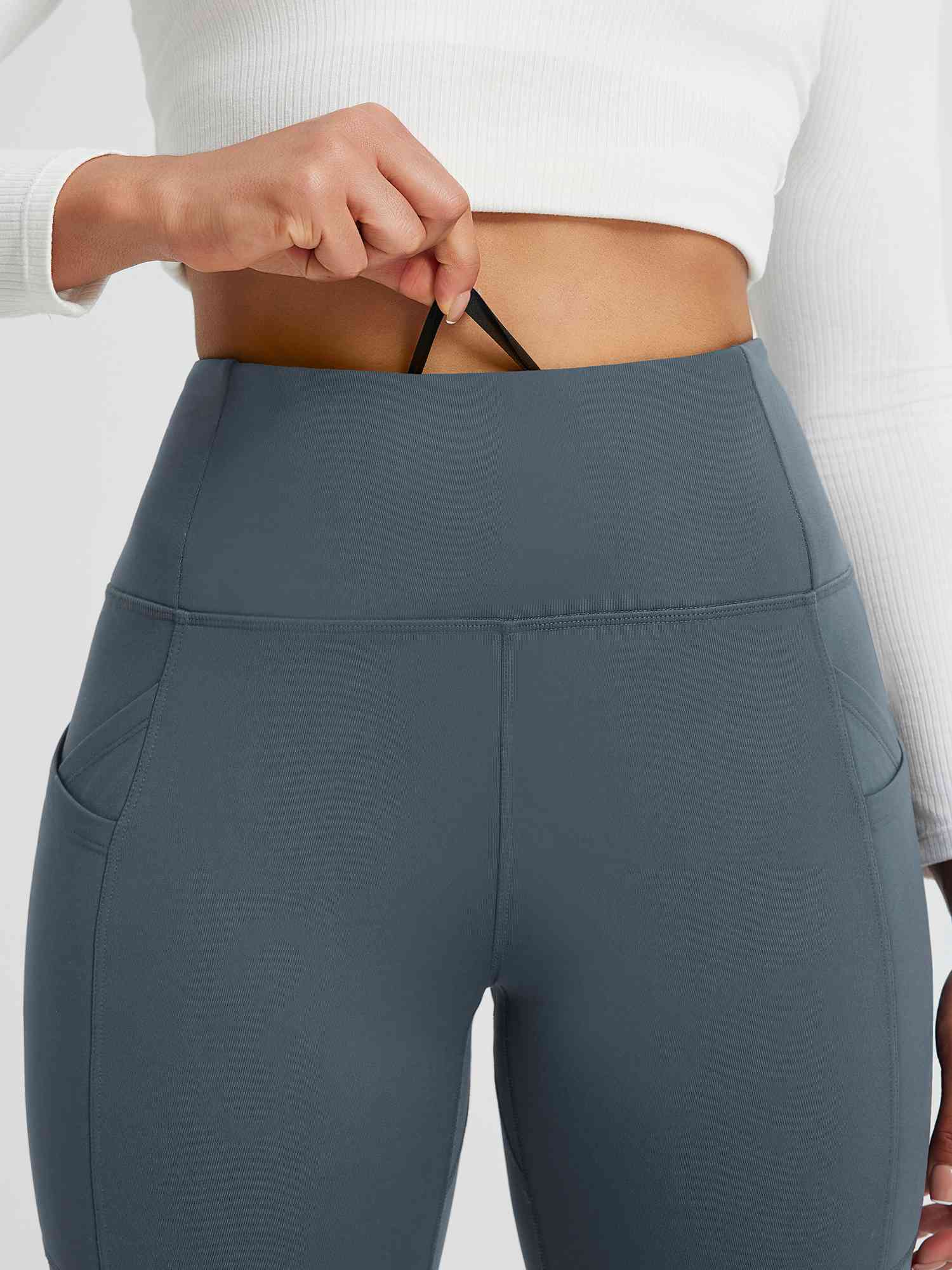 Running Cross Pocket Fleece Tight Leggings - Image 34