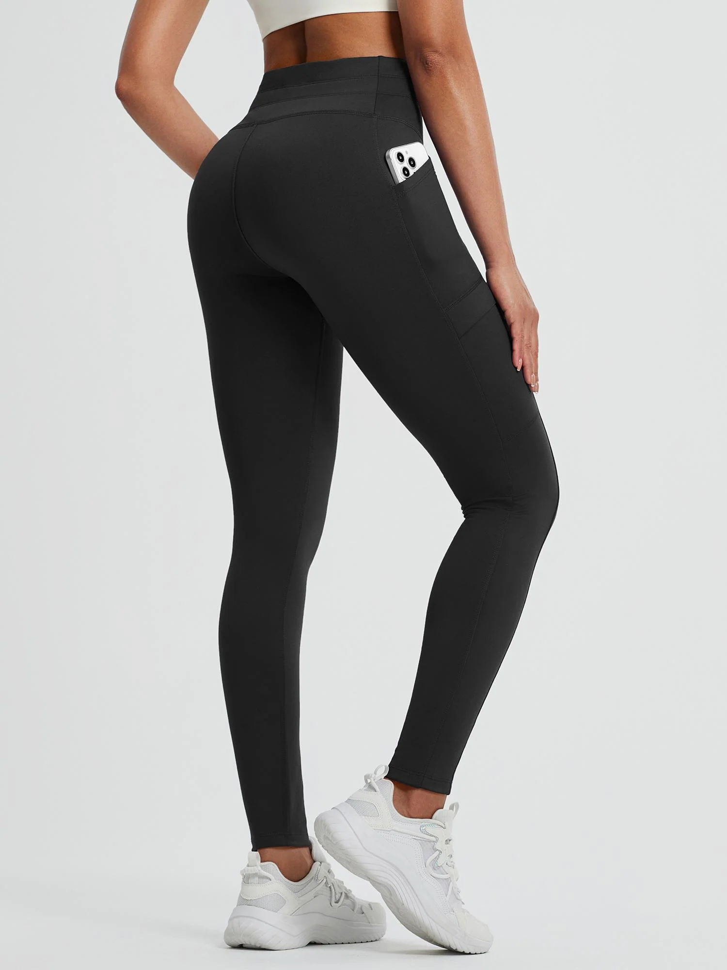 Running High-Waisted Fleece Leggings - Image 10