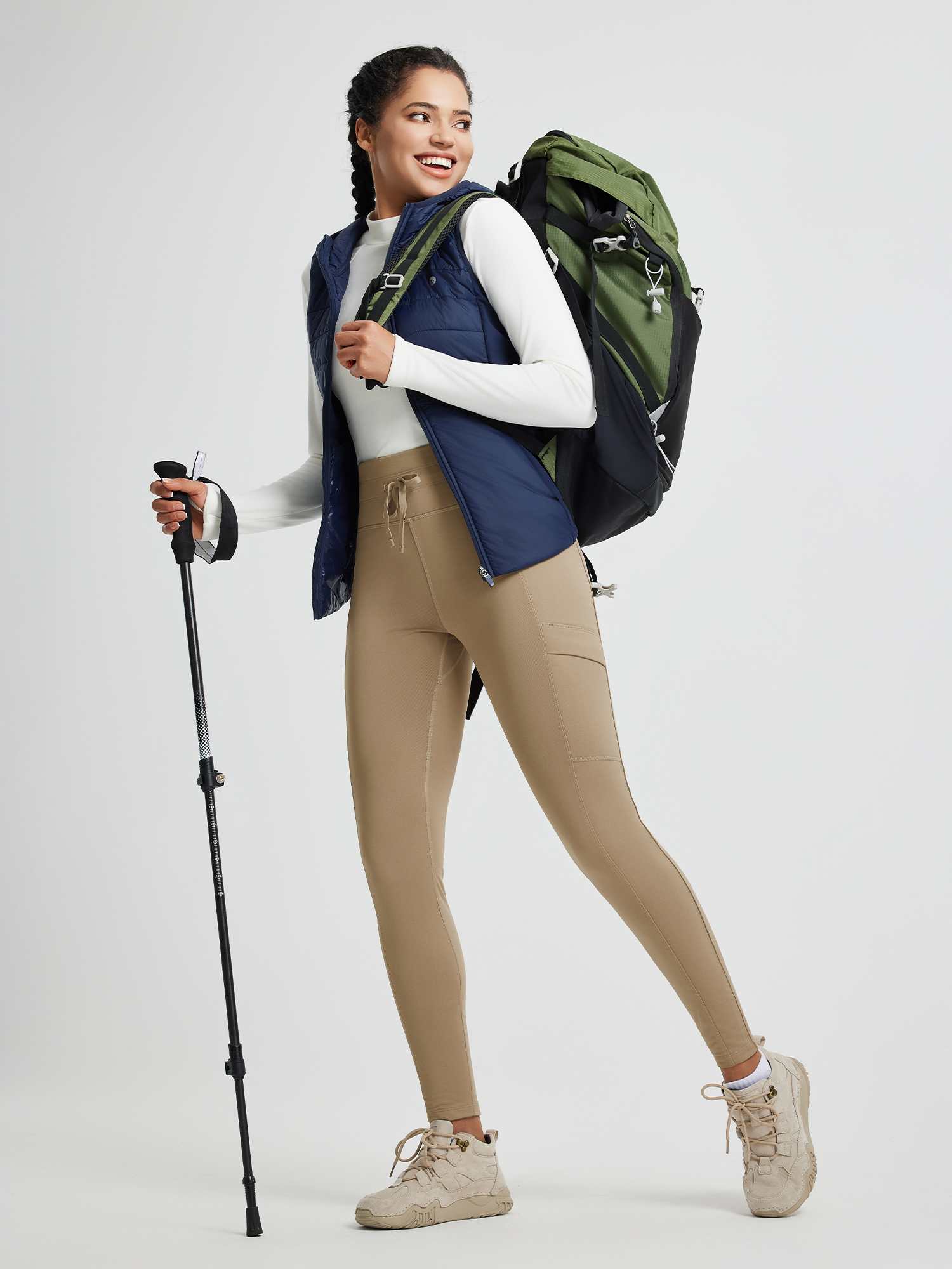 Running High-Waisted Fleece Leggings - Image 21