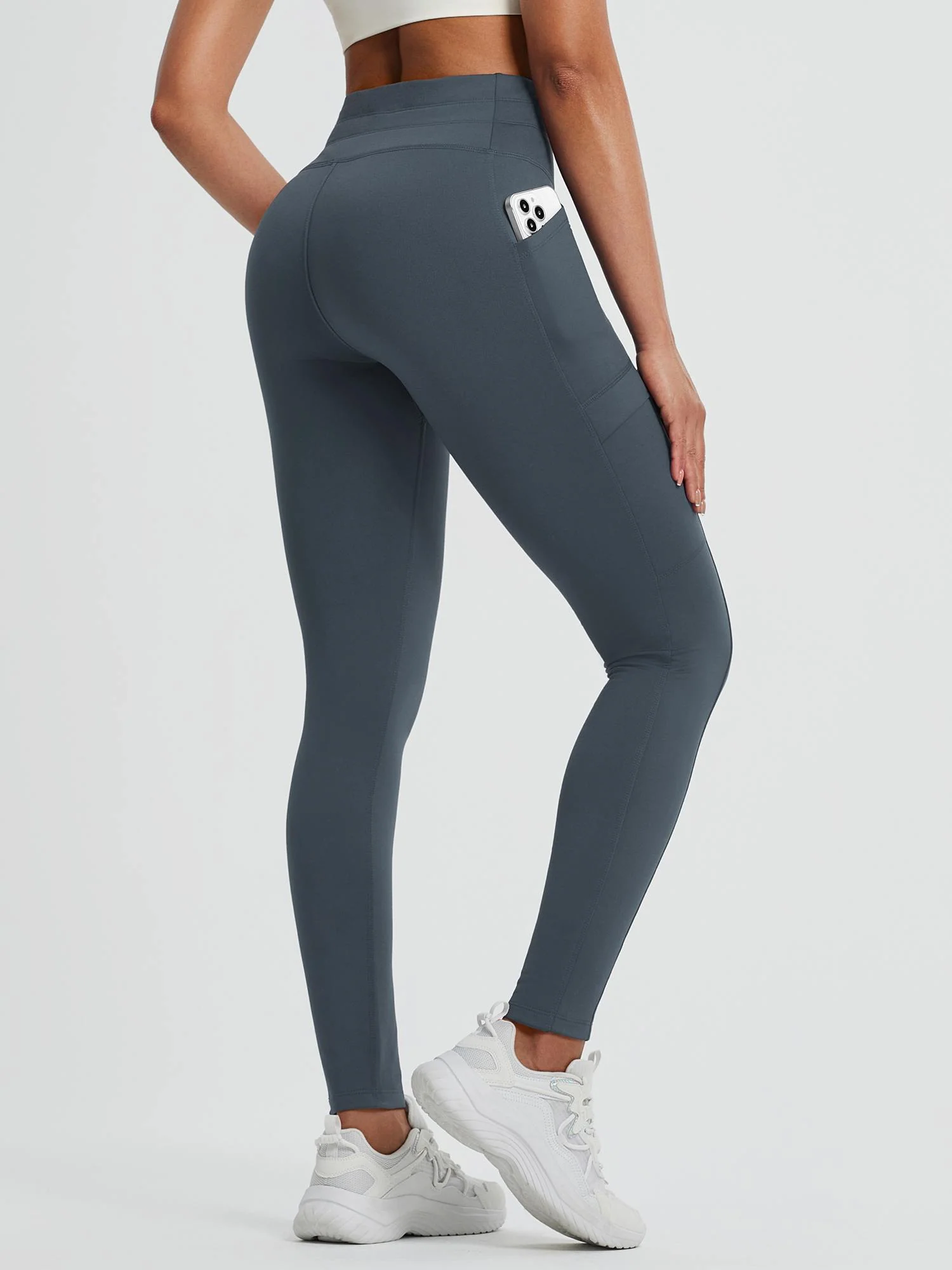 Running High-Waisted Fleece Leggings - Image 25