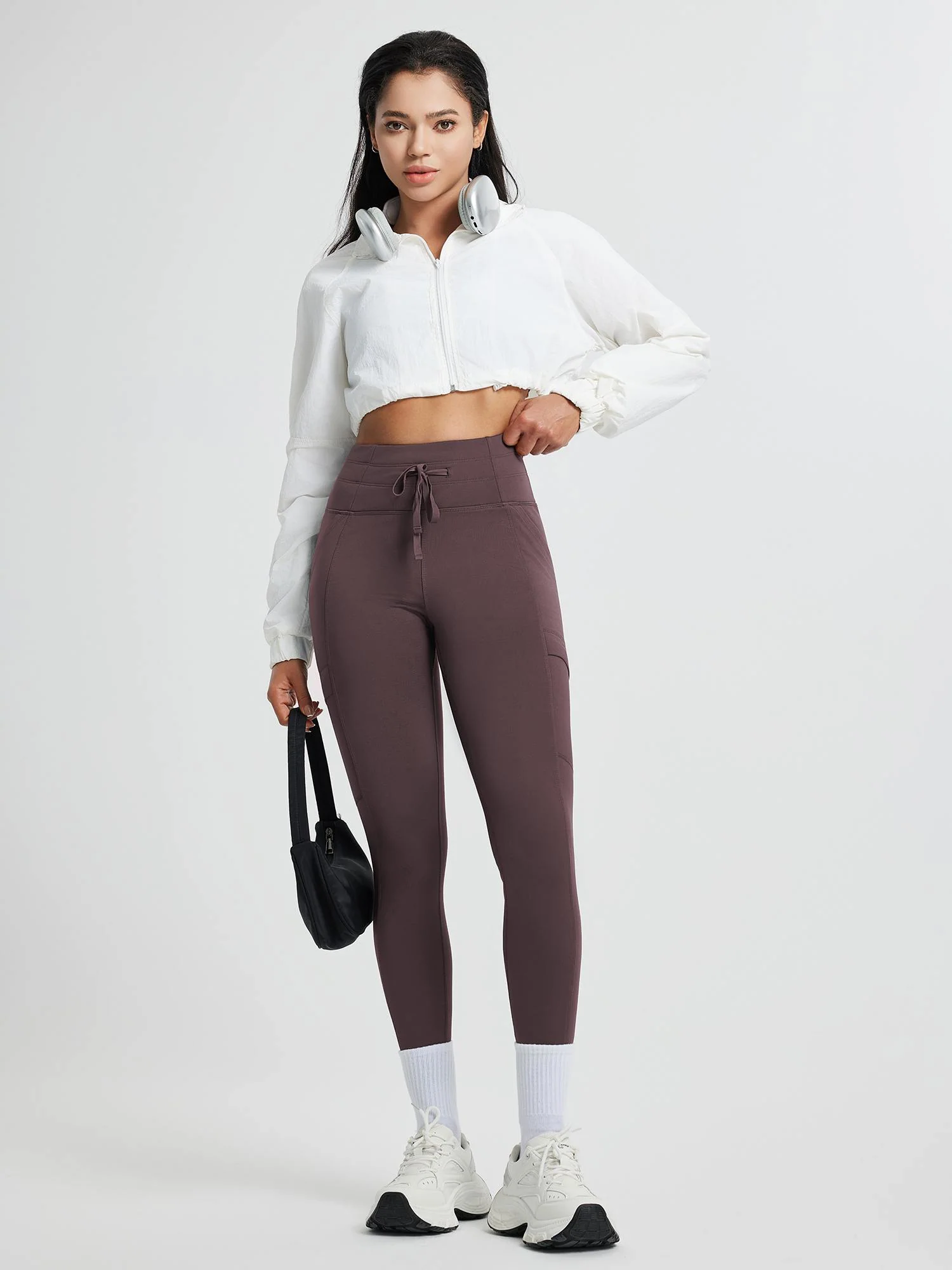 Running High-Waisted Fleece Leggings - Image 35