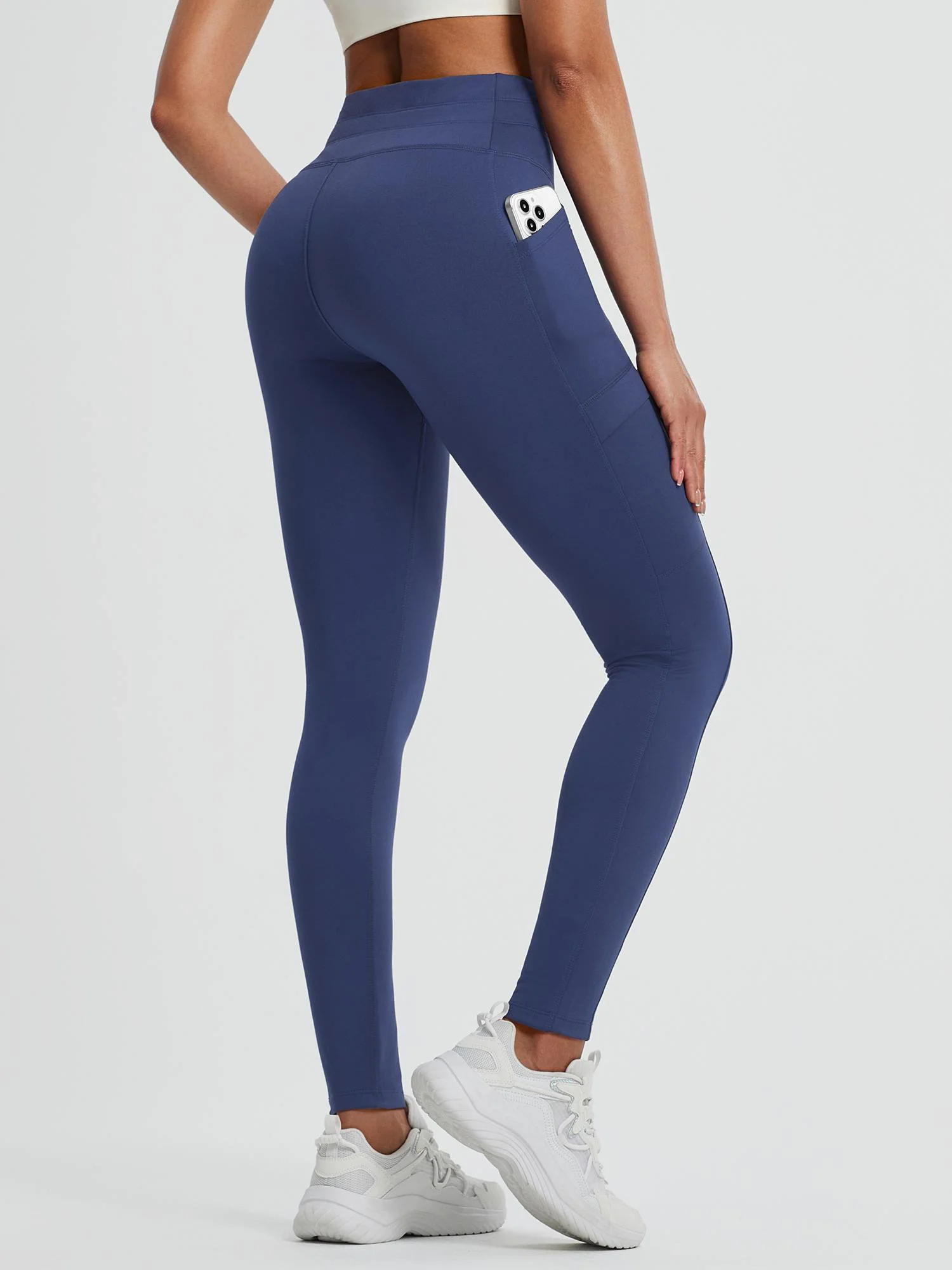 Running High-Waisted Fleece Leggings - Image 4
