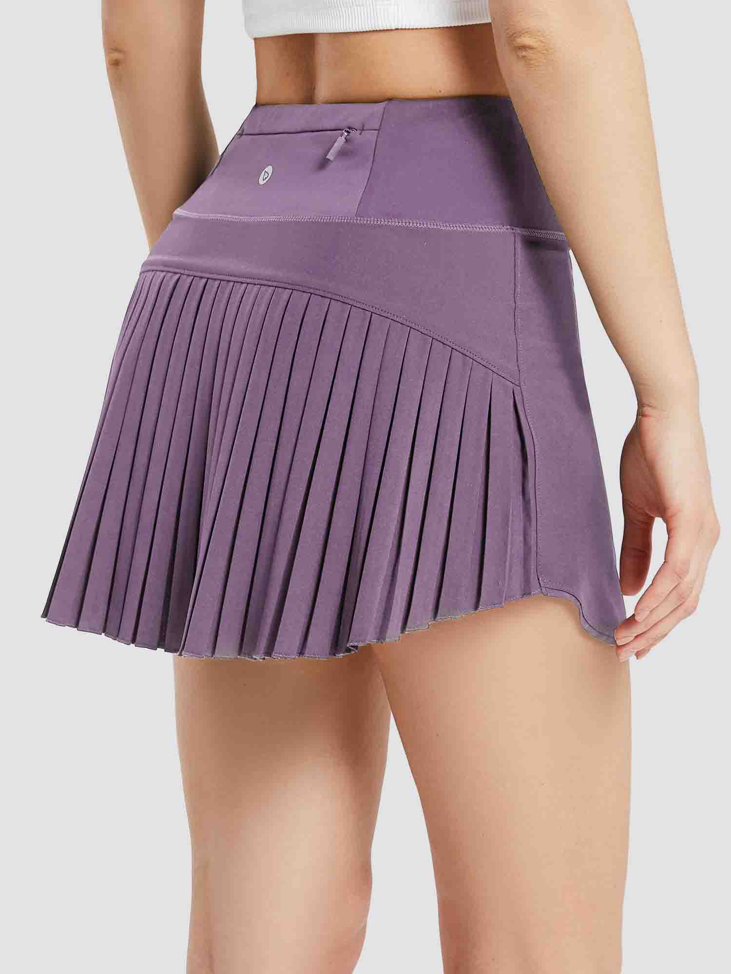 Women's High-Waisted Pleated Running Skirt - Image 3